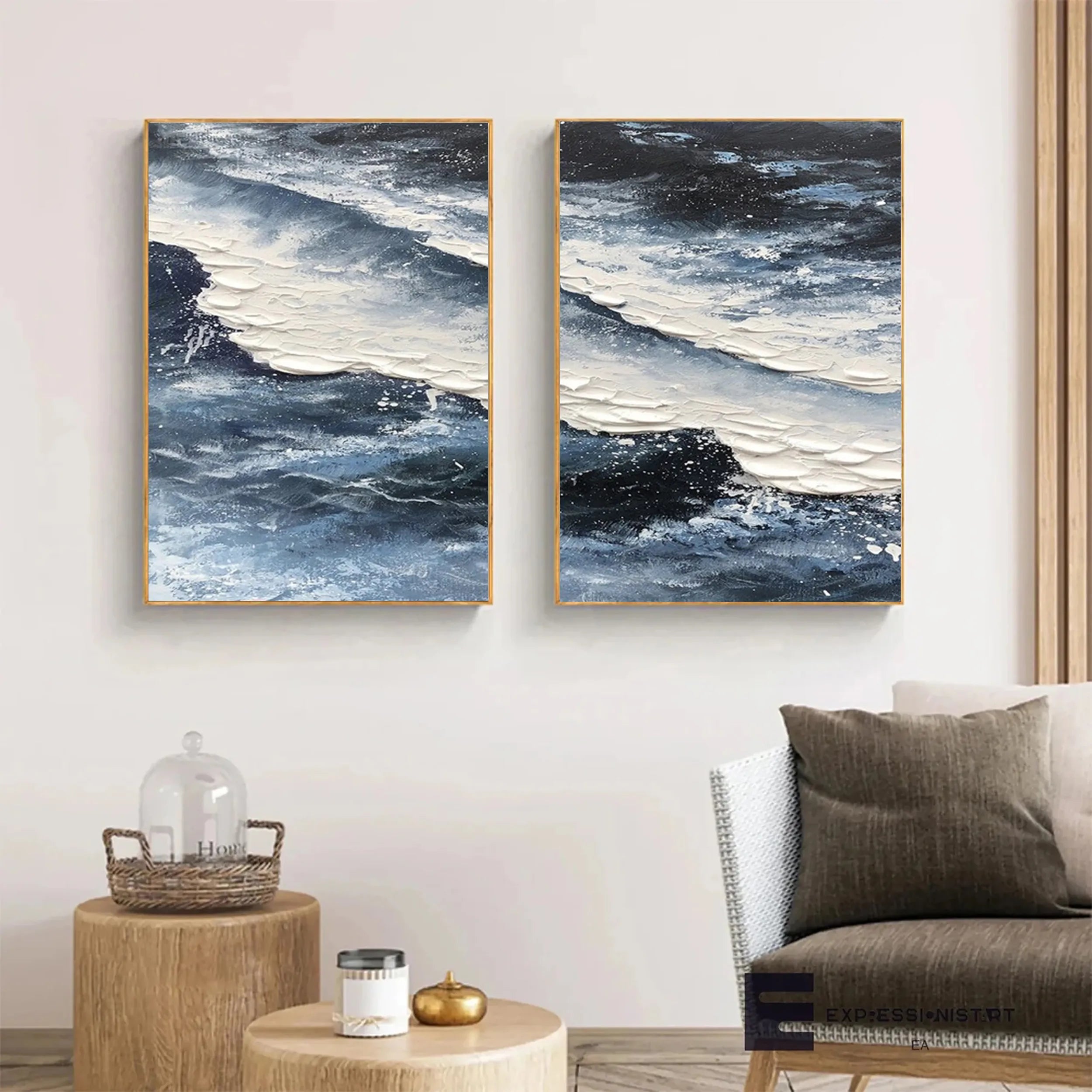Sky And Ocean Painting Set of 2 #SO082