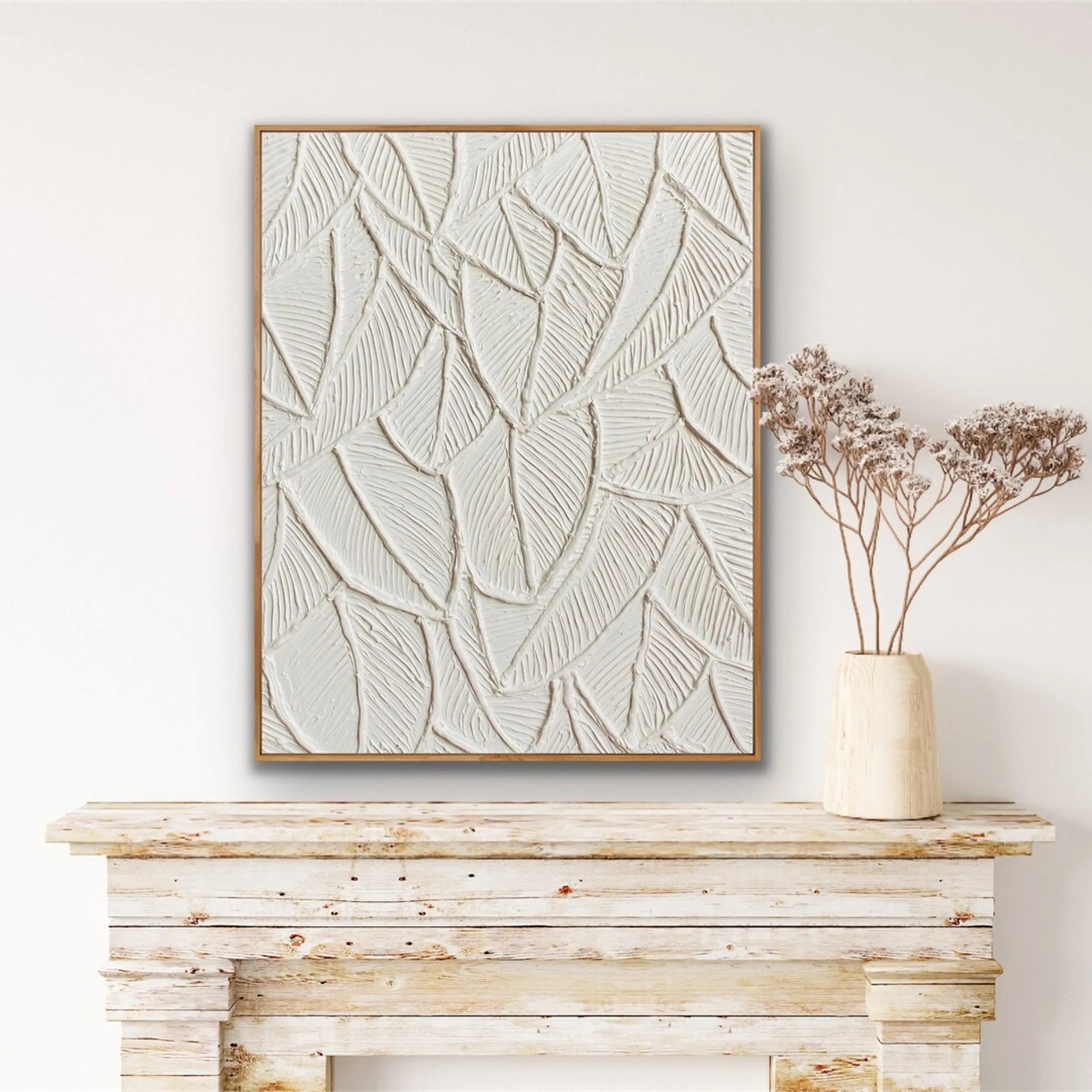 White Tree And Flower Painting #TF057
