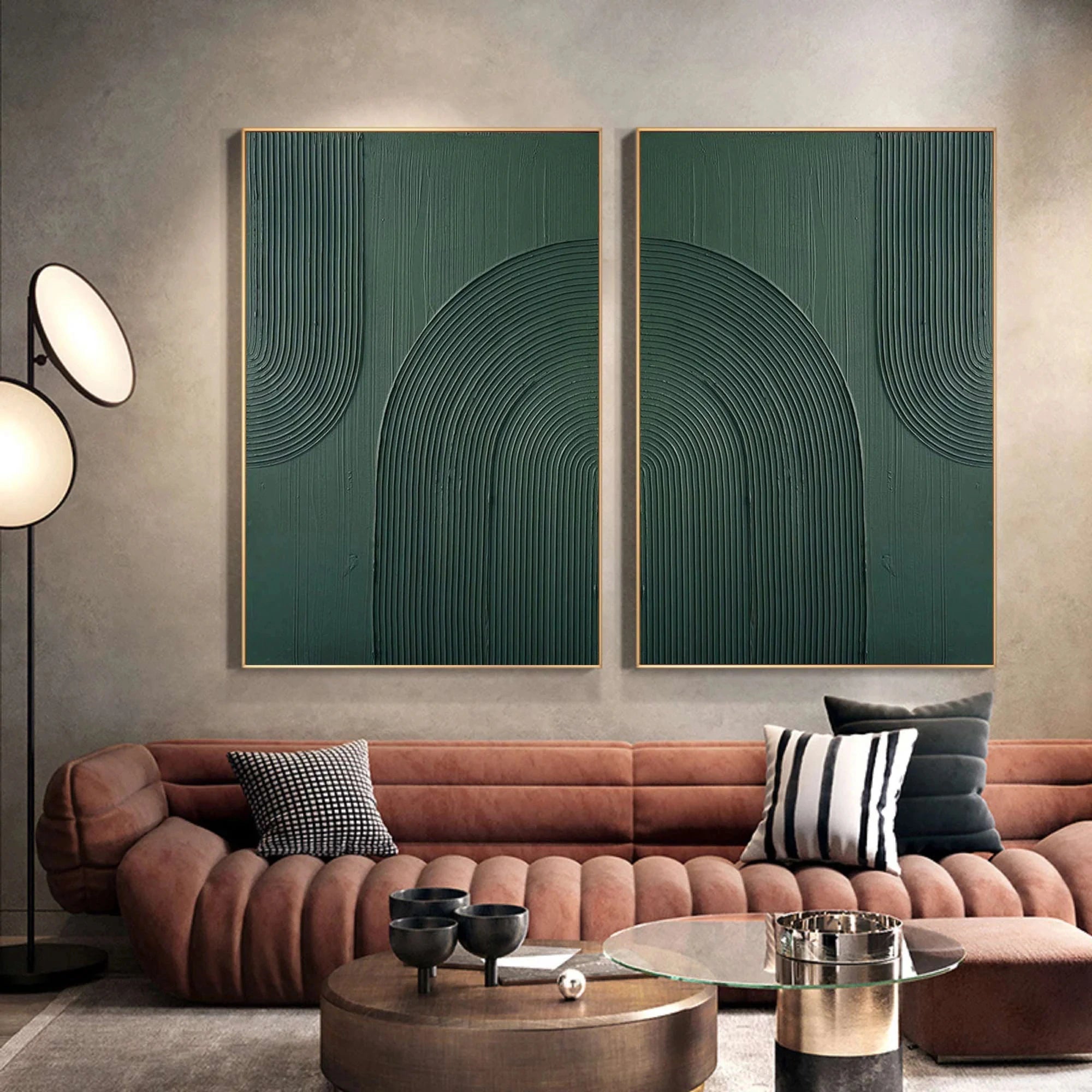 Wabi Sabi Abstract Wall Art Set of 2 #WA006