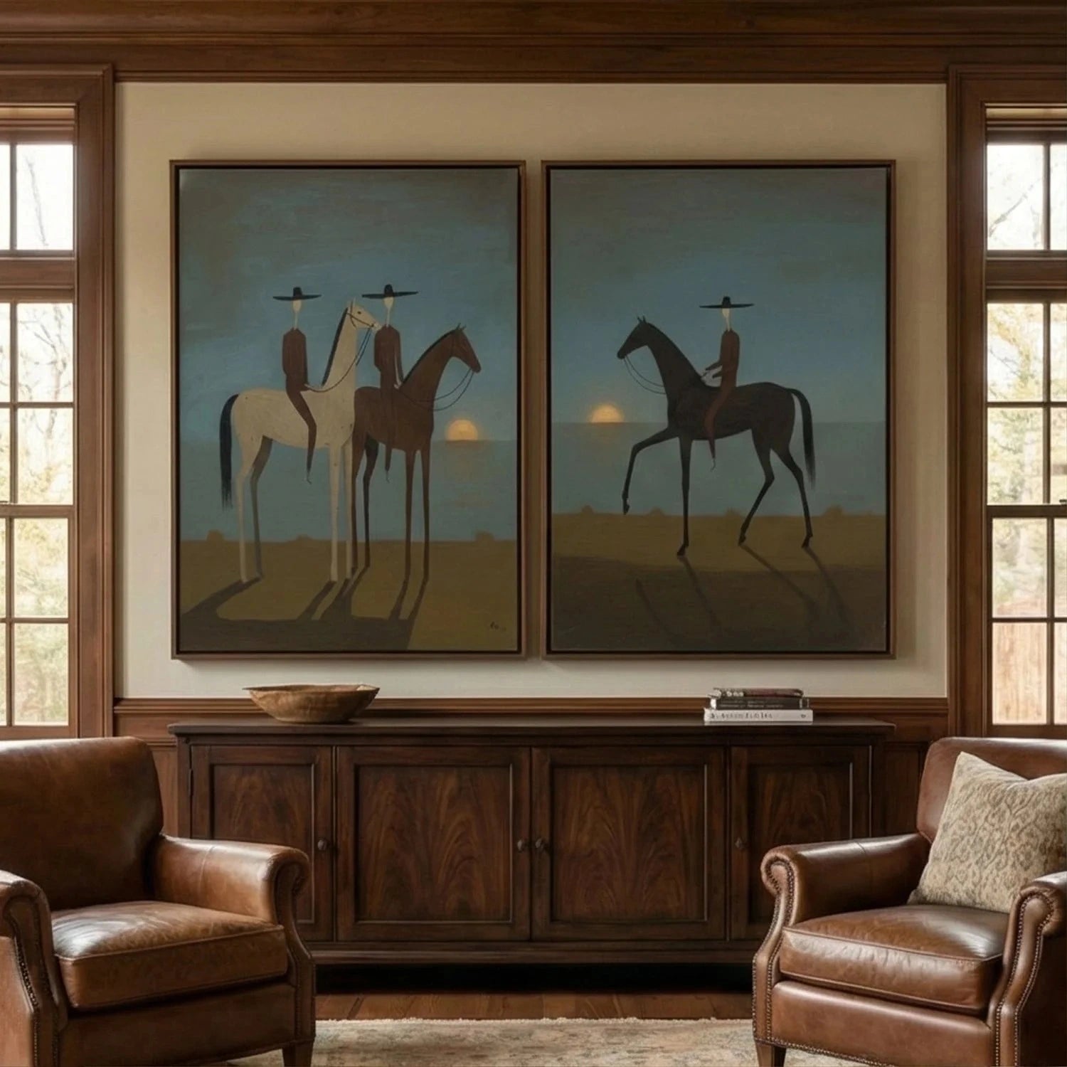 Vintage Americana Art Set of 2 #VA007