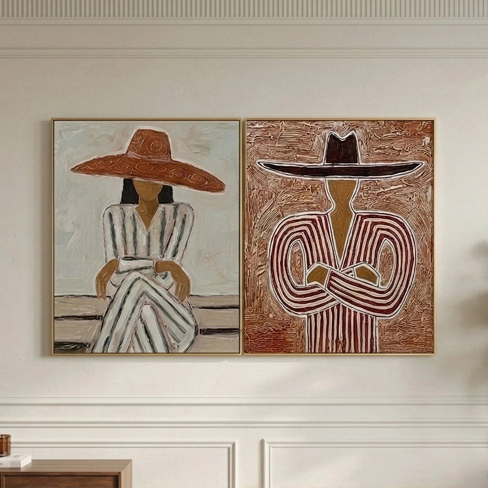 Vintage Americana Art Set of 2 #VA008