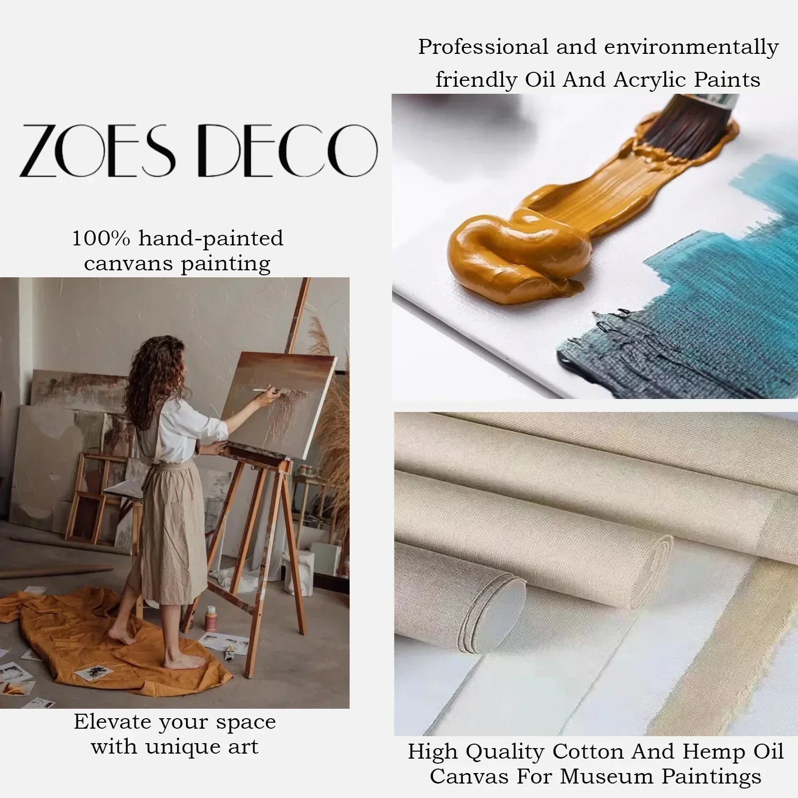 Minimalist Mountain Textured Canvas Art #WT202