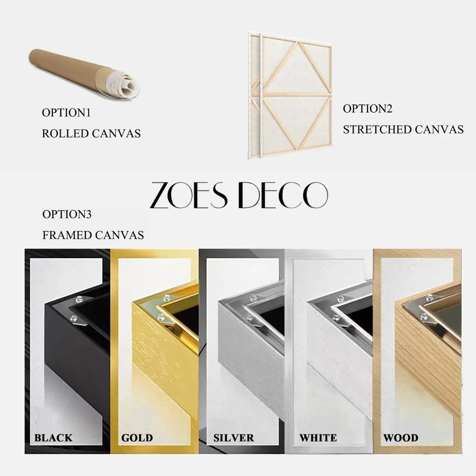 Colorful Tree And Flower Painting Set of 2 #TF009