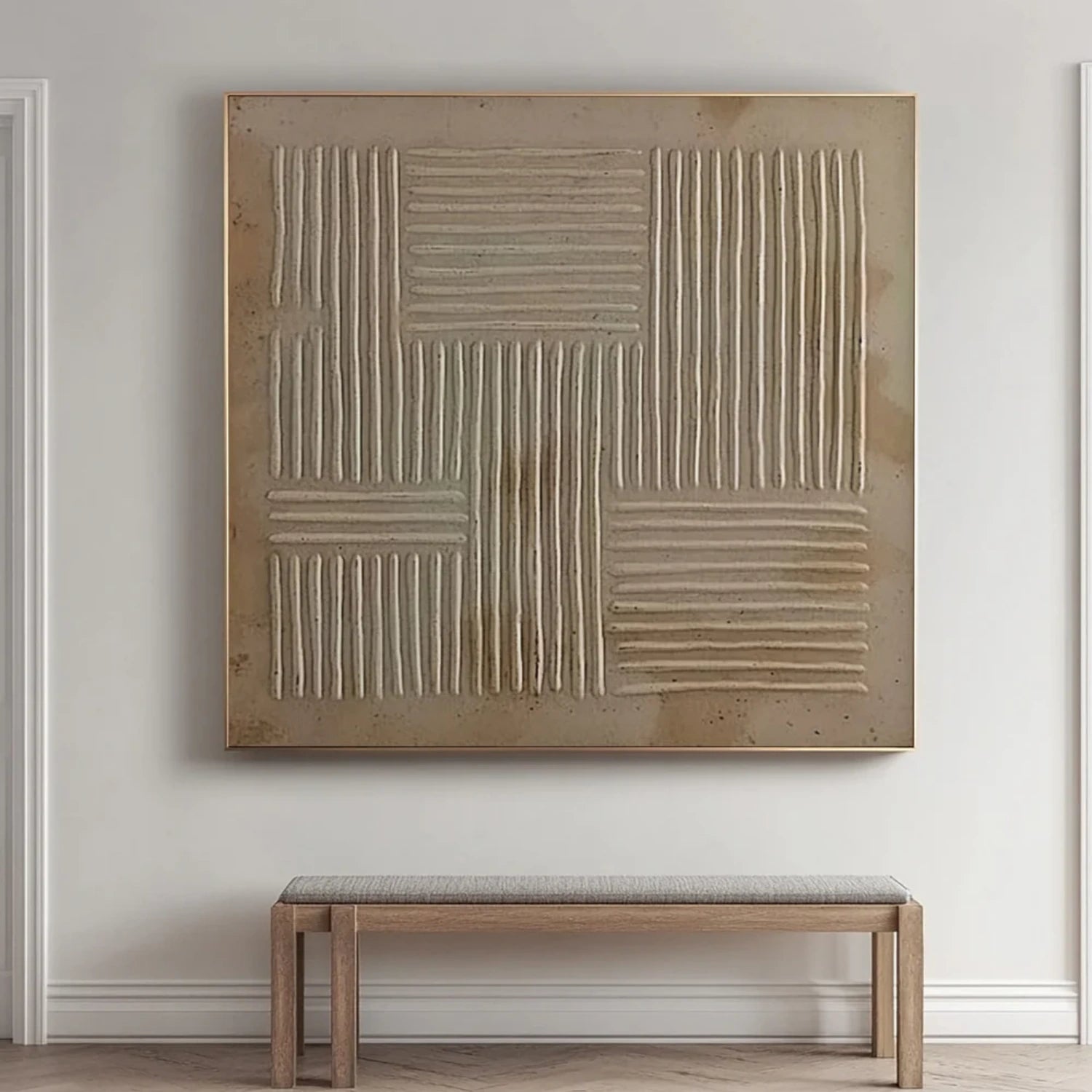 wabi様 ZOES DECO Original Hand-Painted Abstract/Minimalist/Wabi Sabi