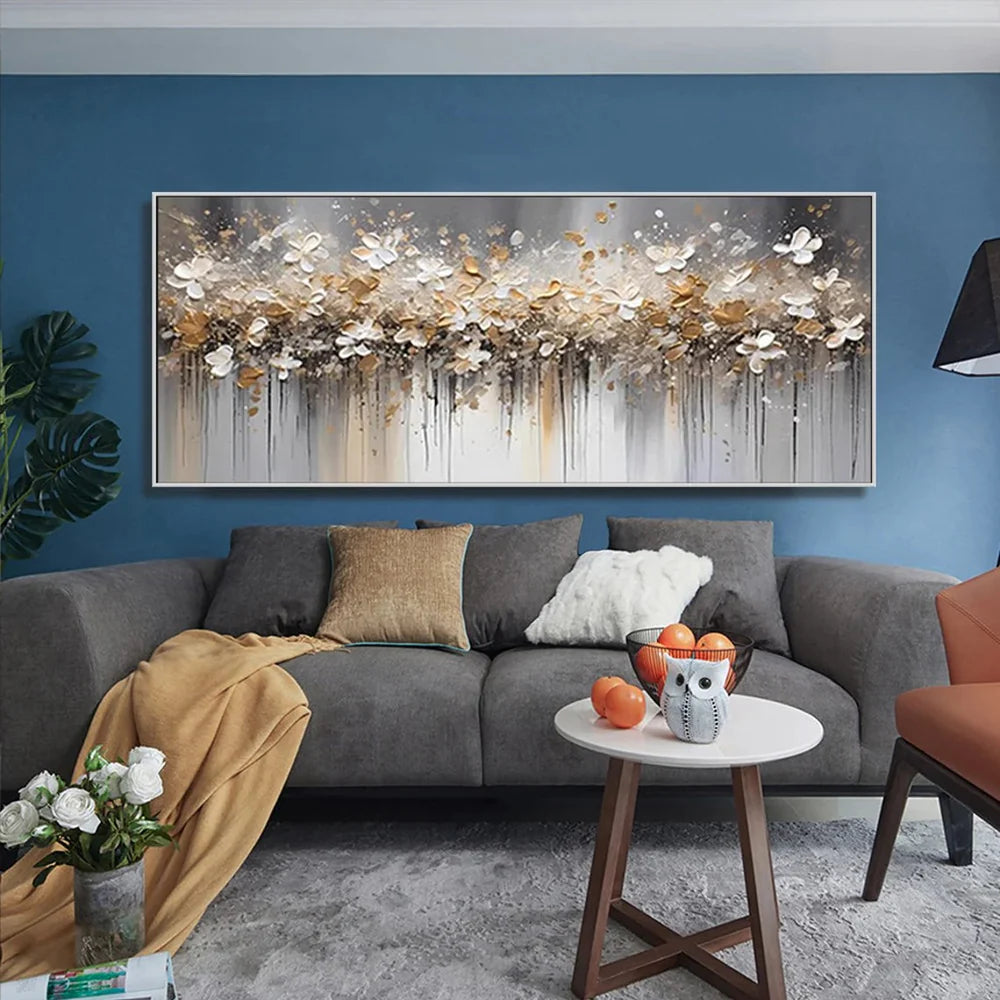Colorful Tree And Flower Painting #TF099