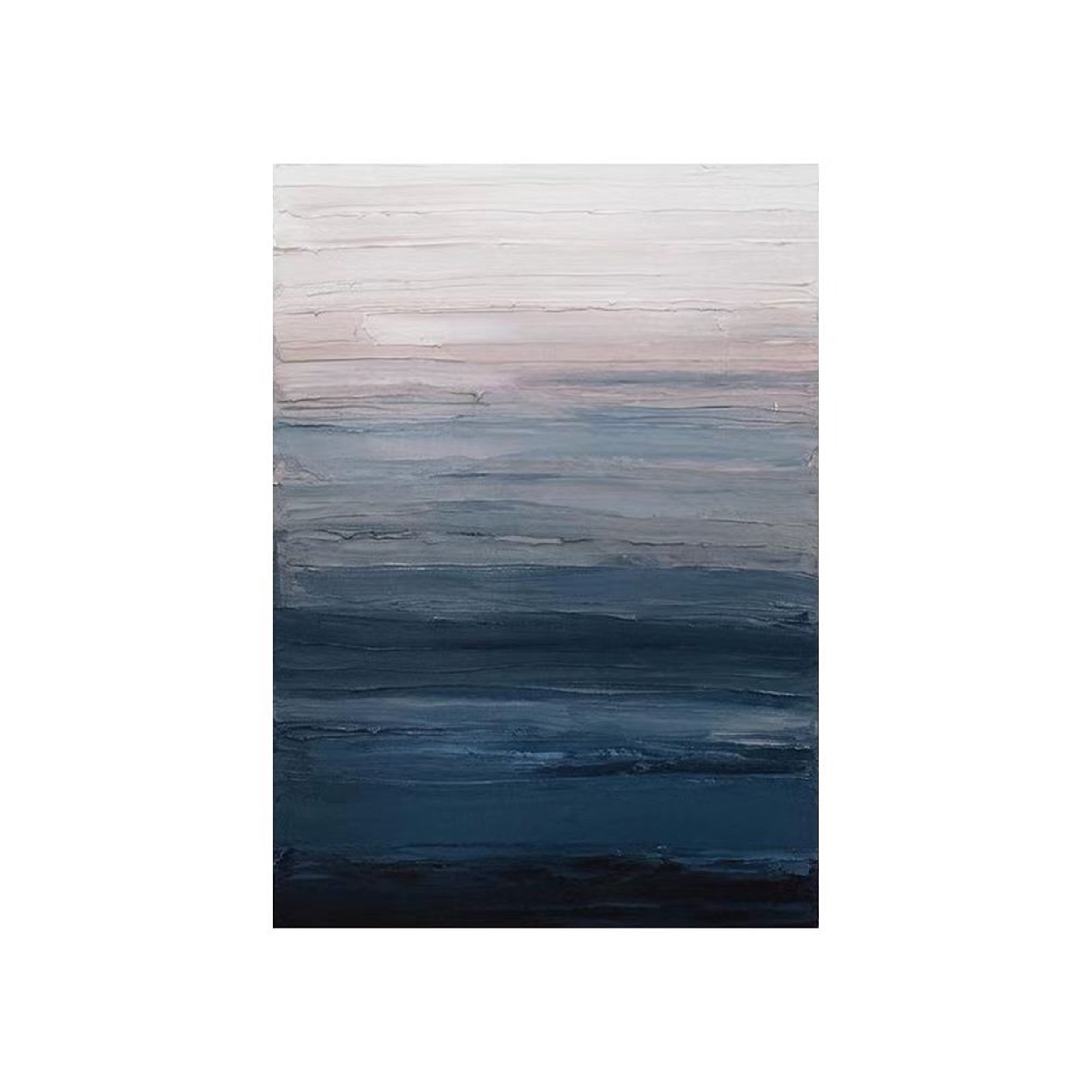 Blue Textured Minimalist Wall Art #BL022