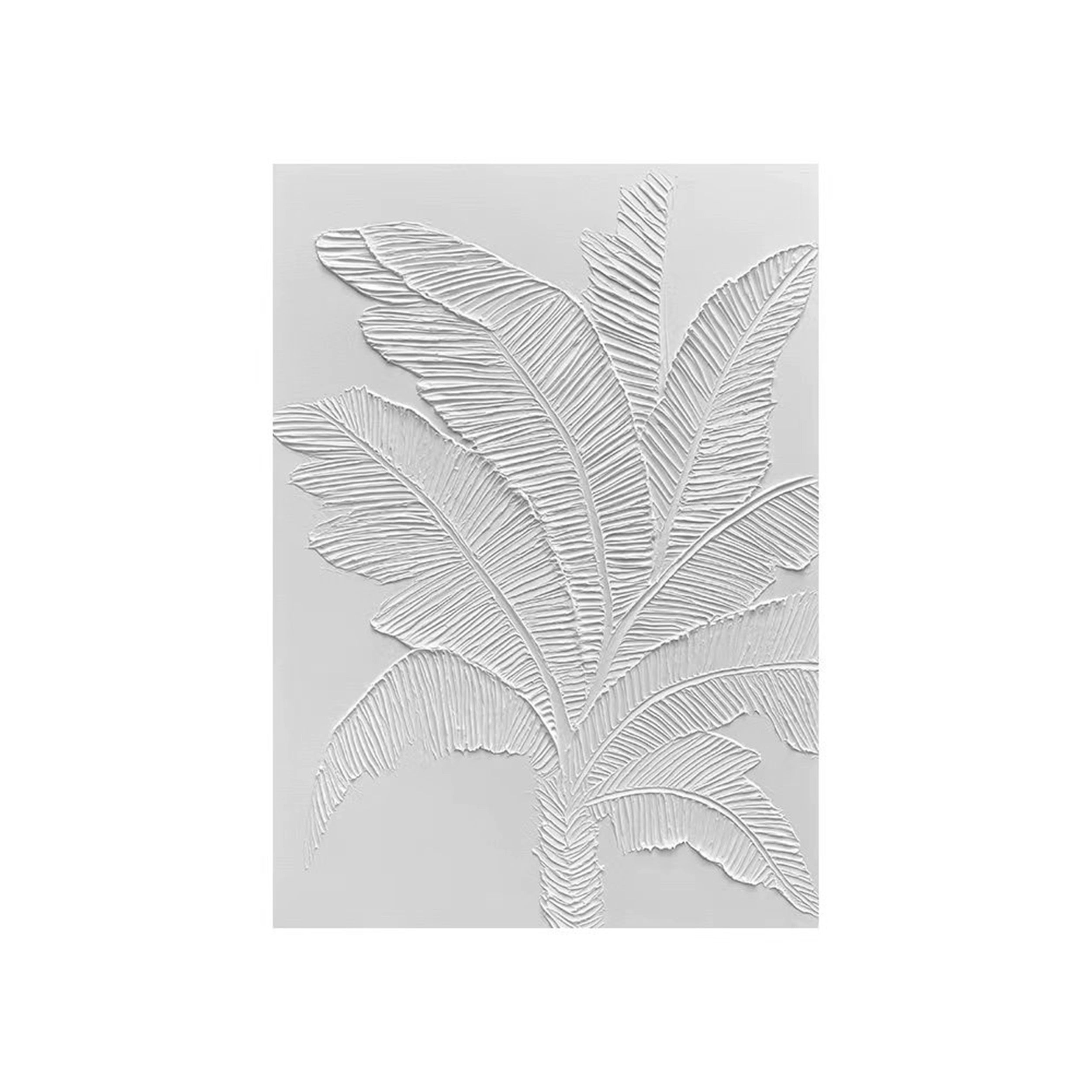 White Textured Minimalist Wall Art #WT056