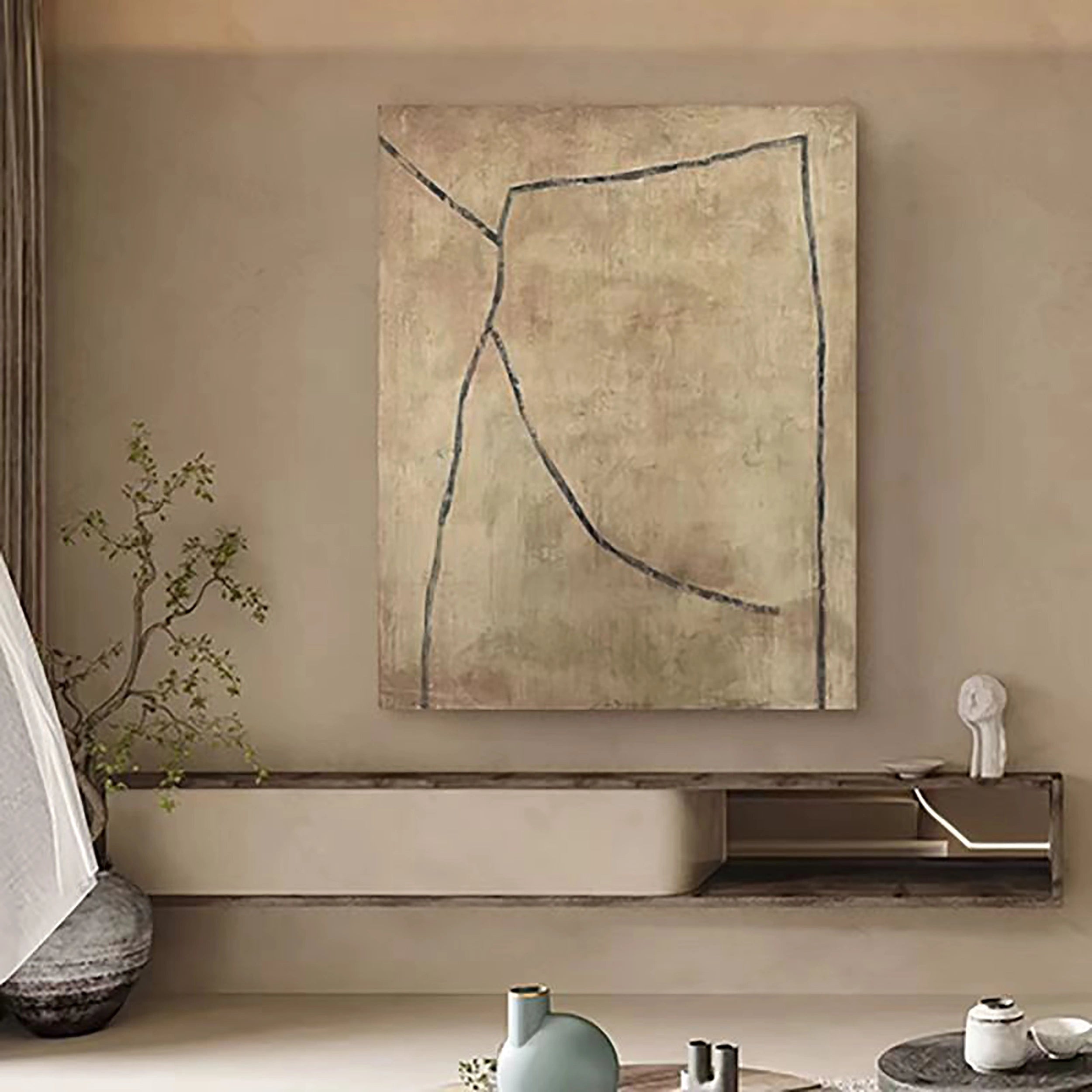 Wabi Sabi Abstract Wall Art #WA086