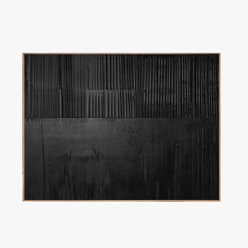 Black Textured Minimalist Wall Art #BT015