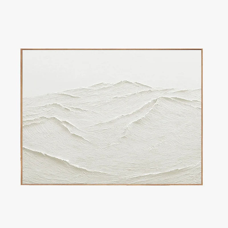 White Textured Minimalist Wall Art #WT029
