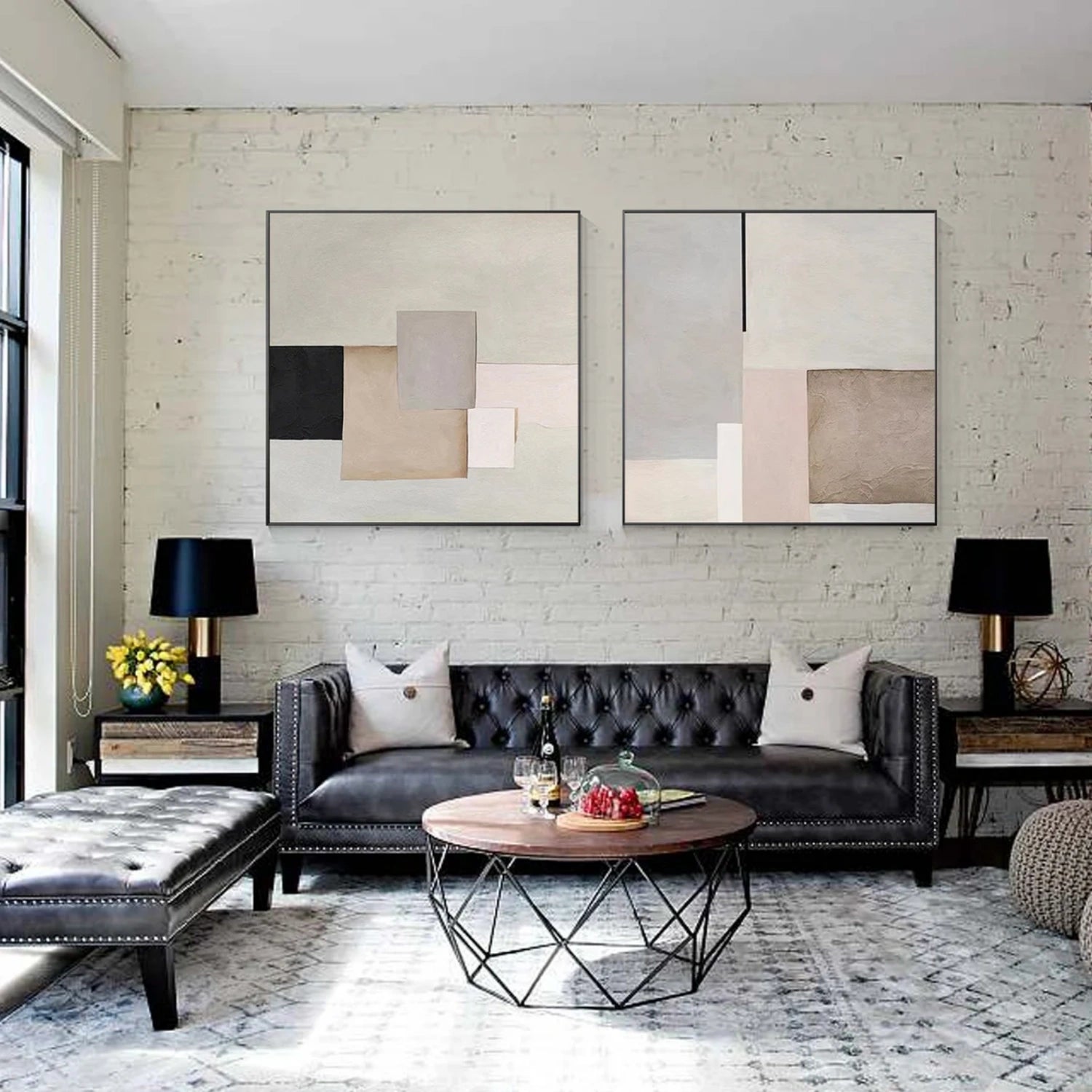 Abstract Wall Art Set of 2 #AW081