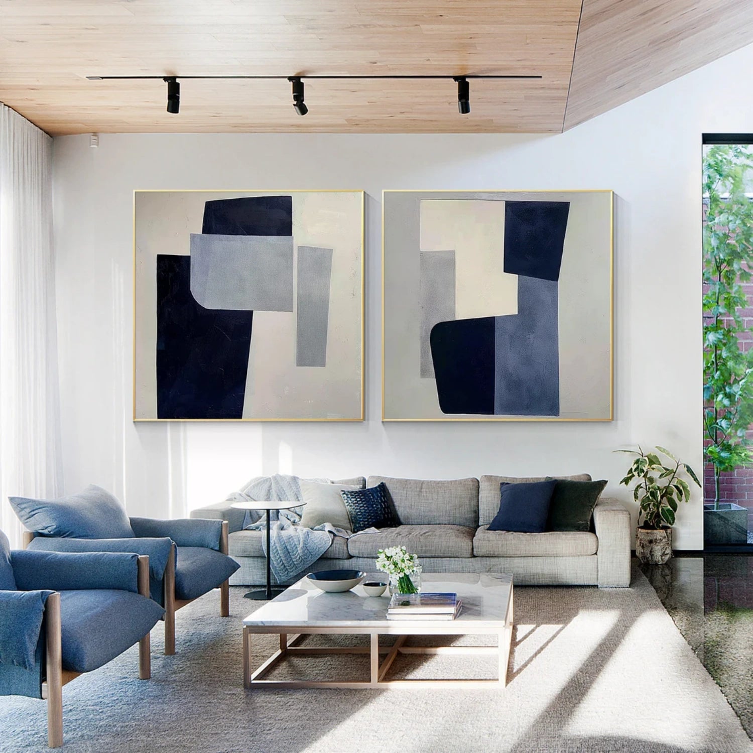 Abstract Wall Art Set of 2 #AW080