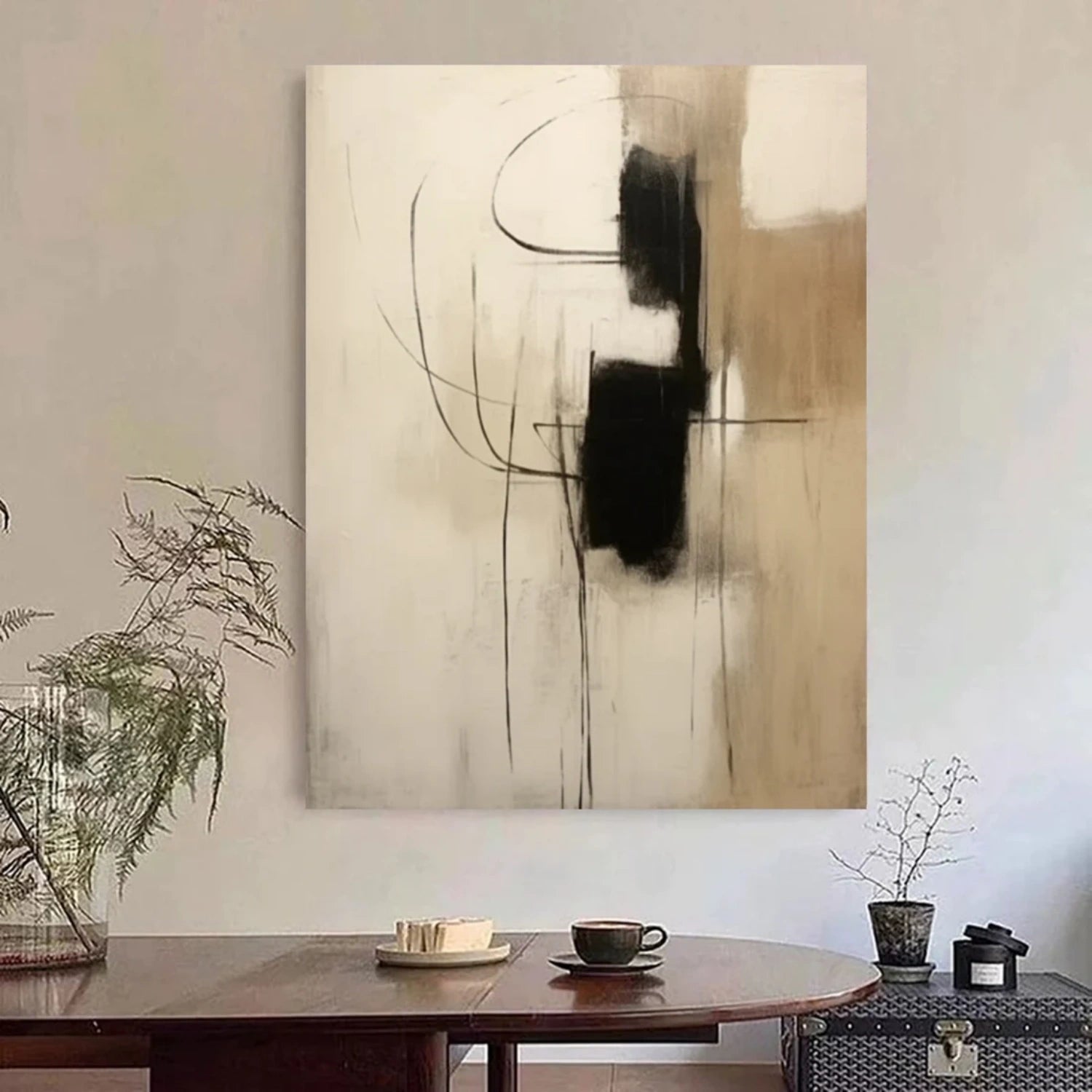 Wabi Sabi Abstract Canvas Art #WA186