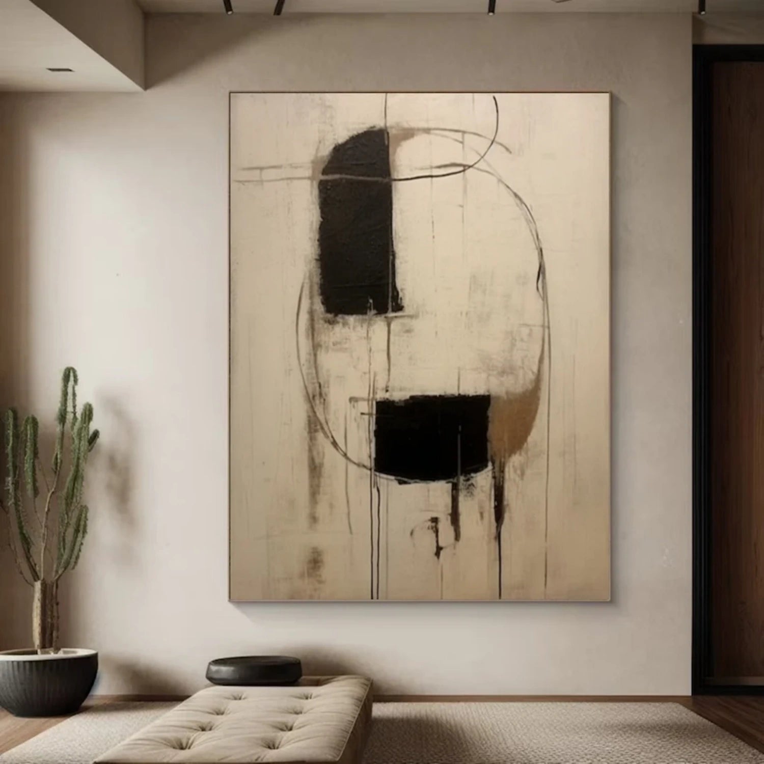 Wabi Sabi Abstract Canvas Art #WA188