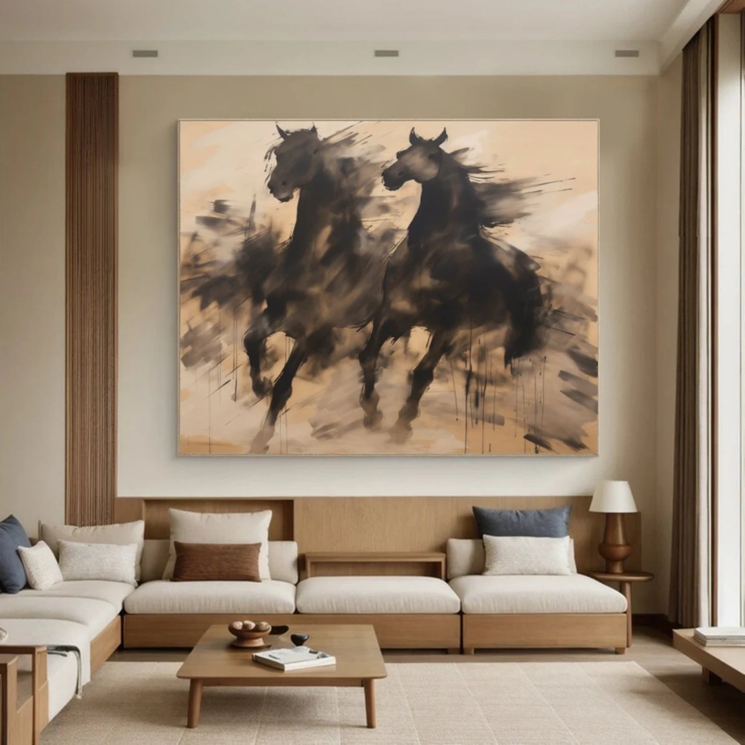 Abstract Animal Art Horse Wall Art #AT026