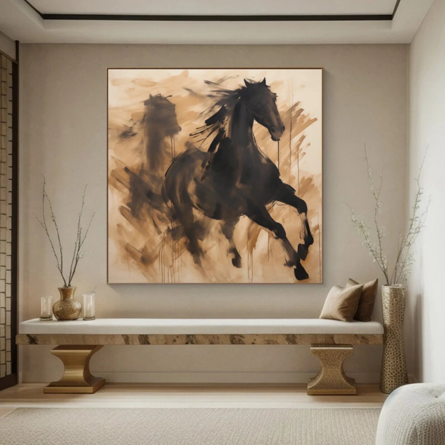 Abstract Animal Art Horse Wall Art #AT028