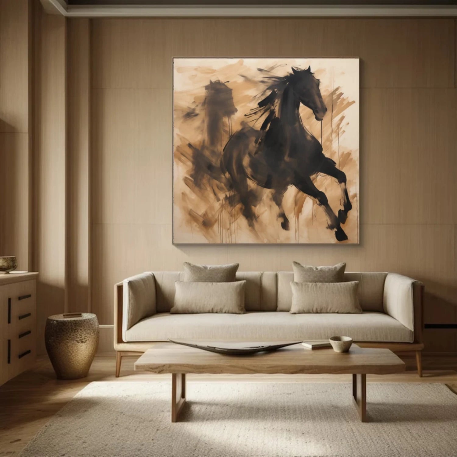 Abstract Animal Art Horse Wall Art #AT028