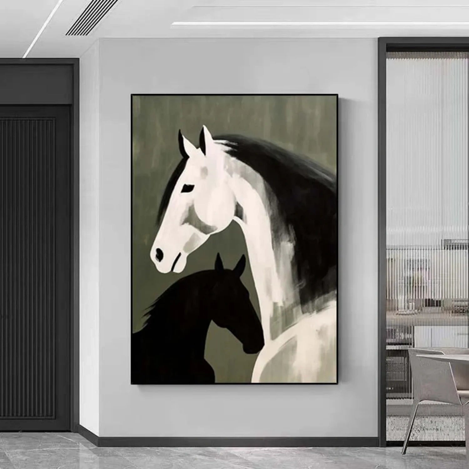 Abstract Animal Art Horse Wall Art #AT015