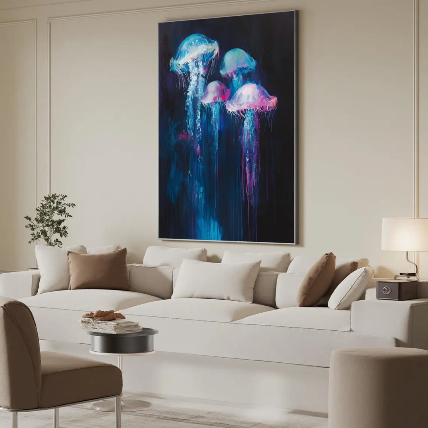 Abstract Animal Art Jellyfish Wall Art #AT024