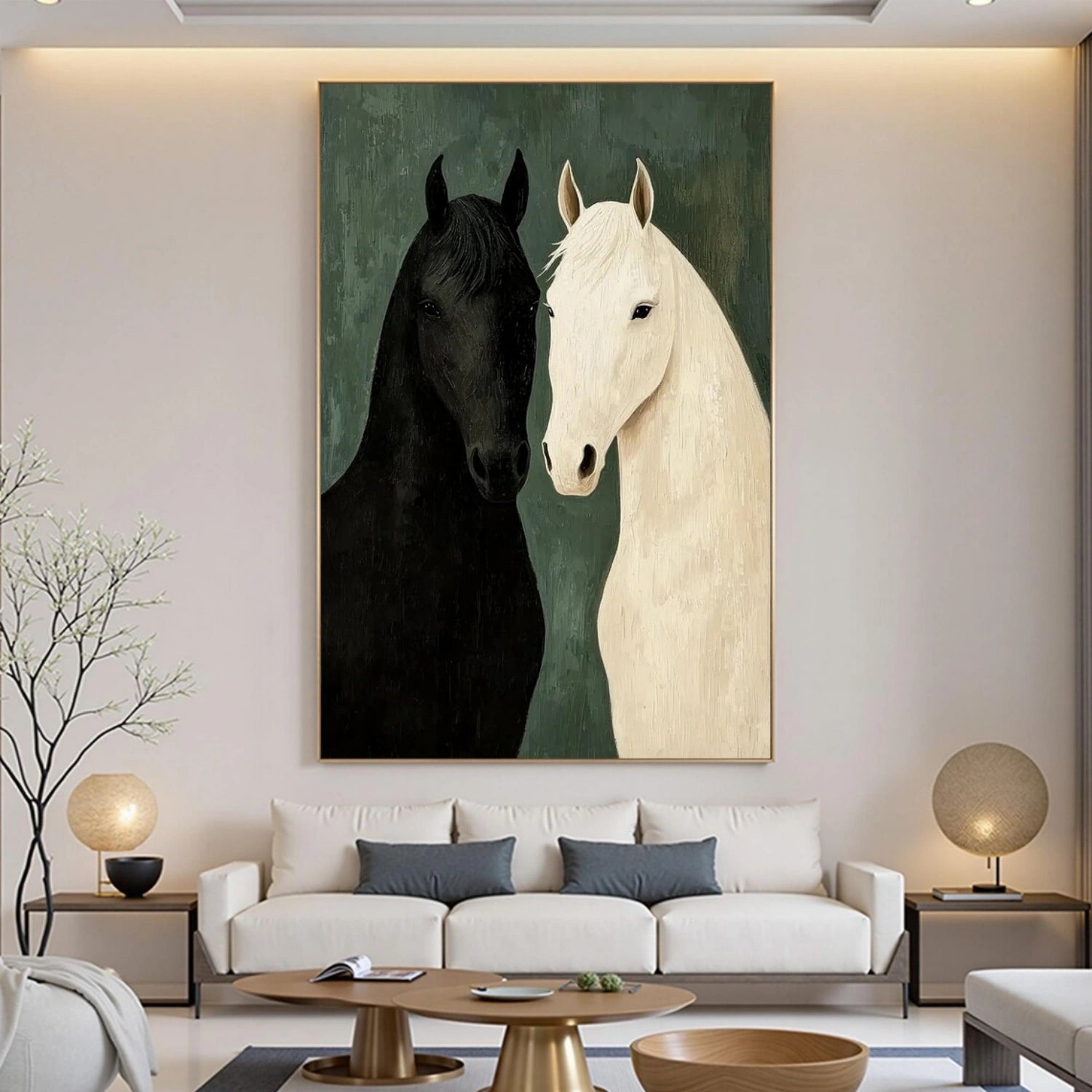 Abstract Animal Art Horse Wall Art #AT022