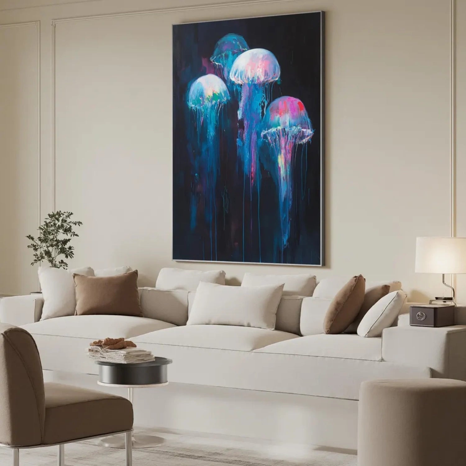 Abstract Animal Art Jellyfish Wall Art #AT025
