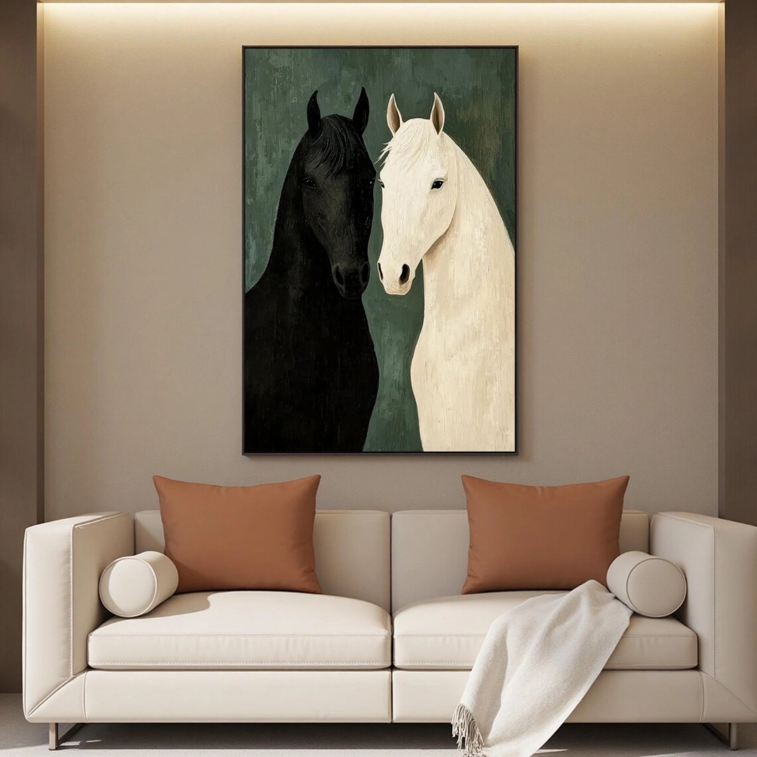Abstract Animal Art Horse Wall Art #AT022