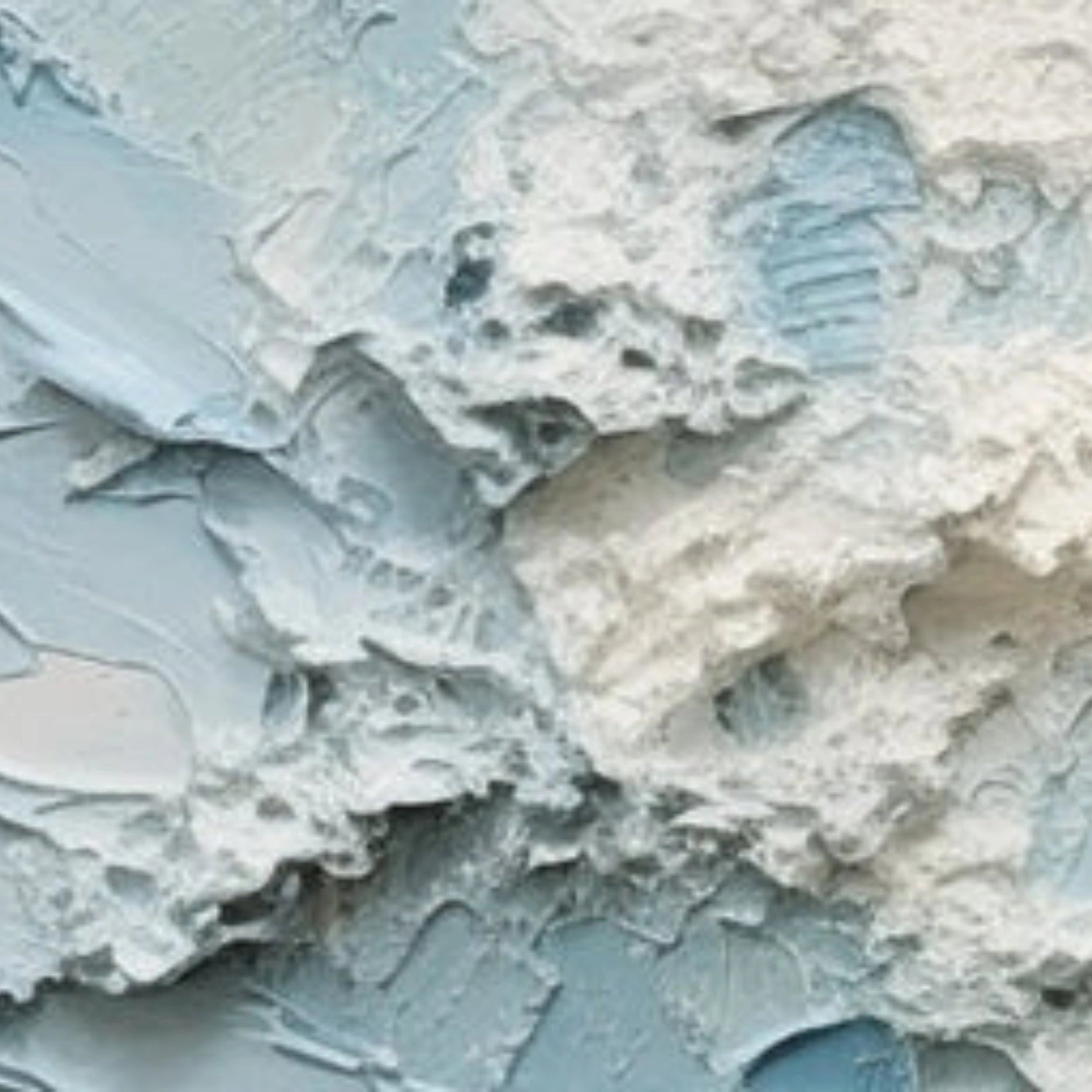 Blue Textured Minimalist Wall Art #BL015