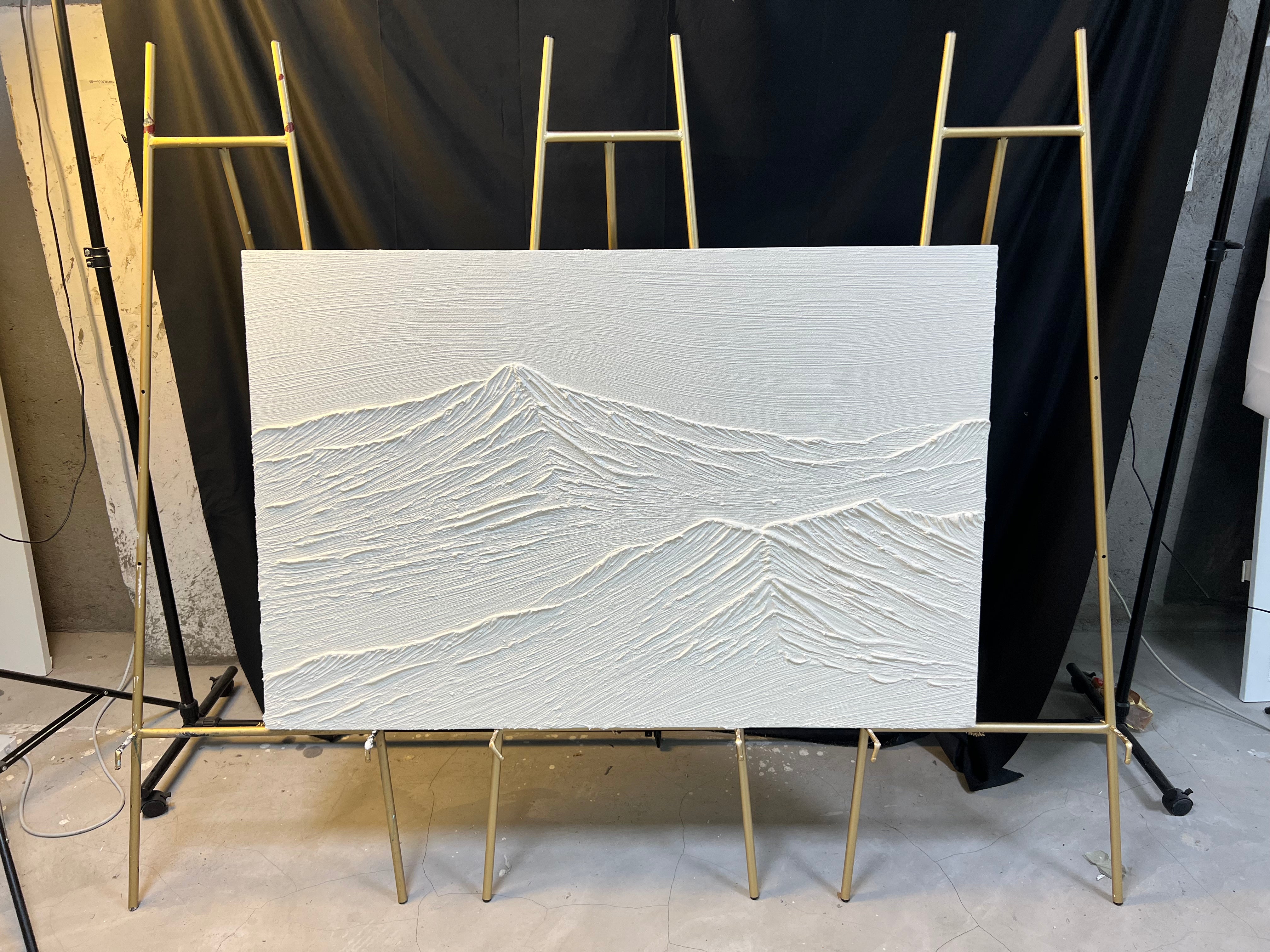 White Textured Minimalist Wall Art #WT015