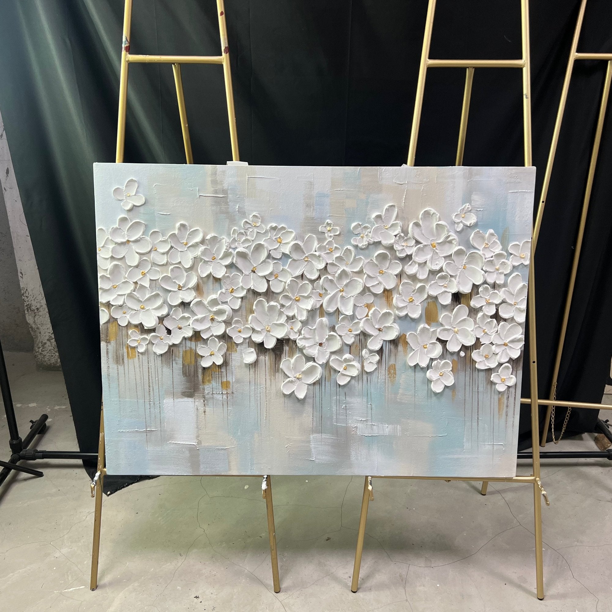 Colorful Tree And Flower Painting #TF026