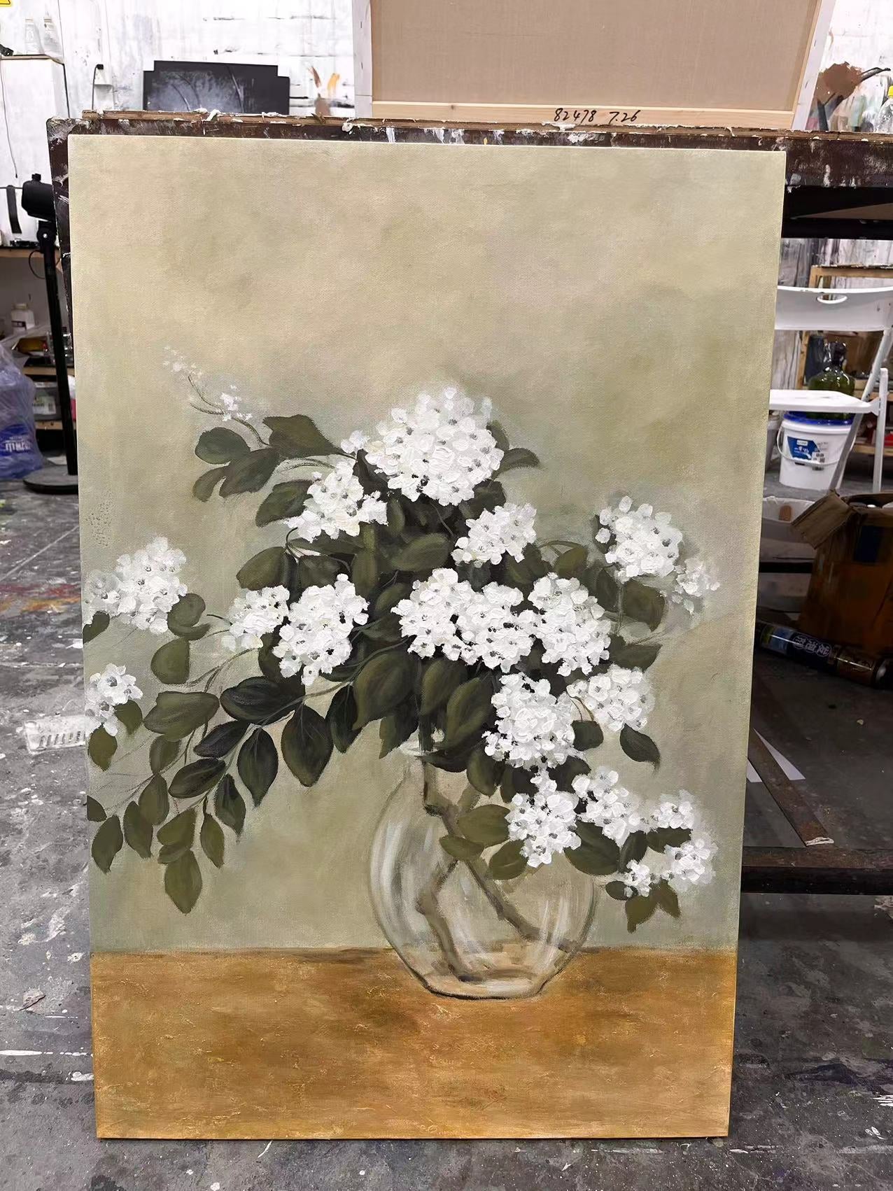 Colorful Tree And Flower Painting #TF047