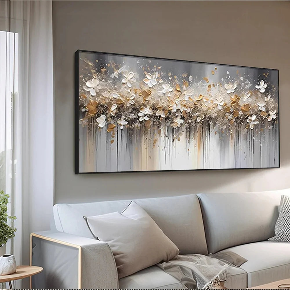 Colorful Tree And Flower Painting #TF099