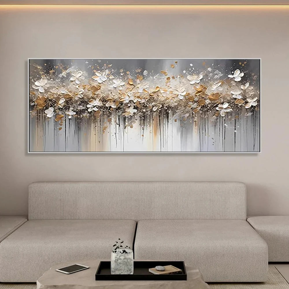 Colorful Tree And Flower Painting #TF099
