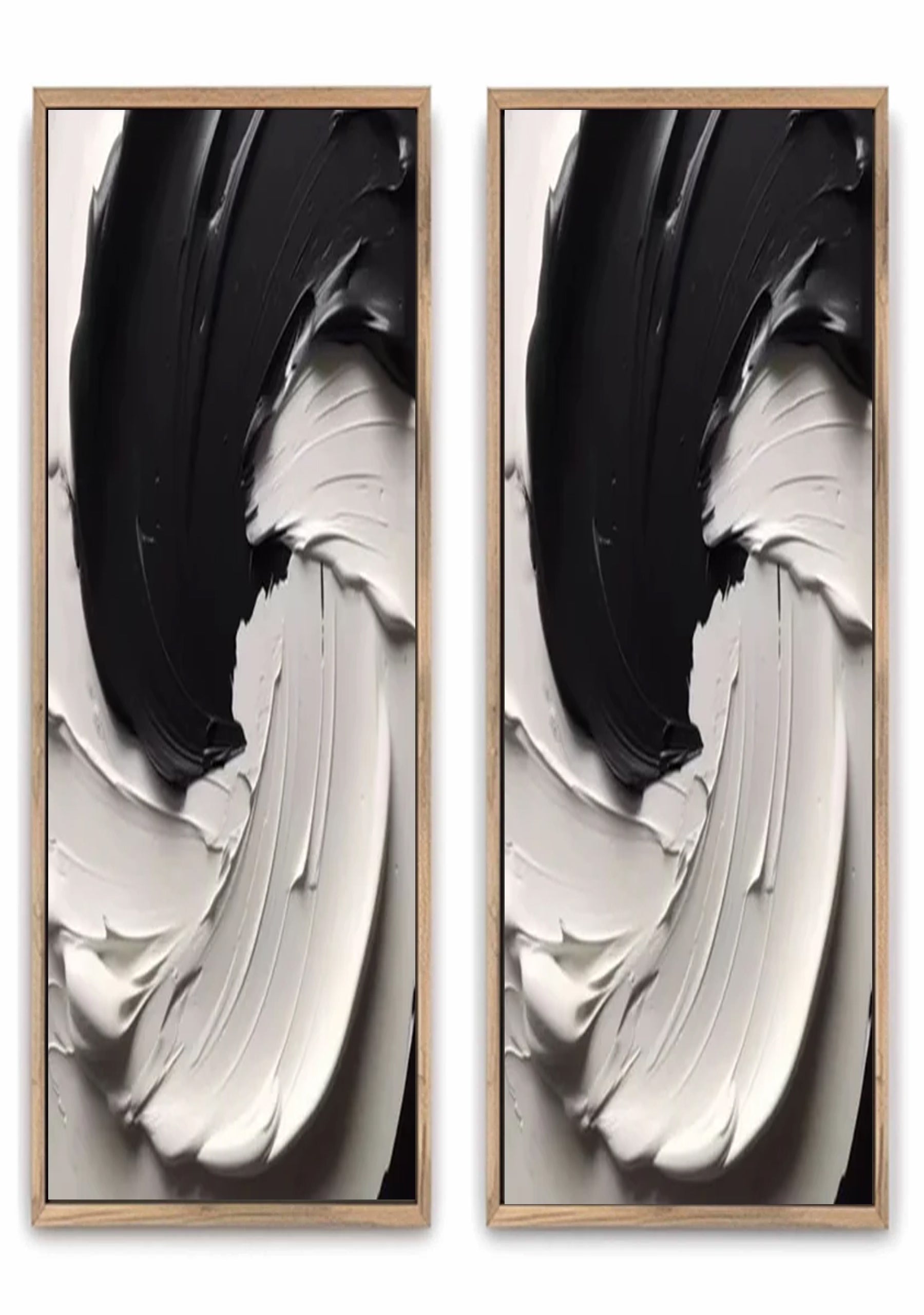 Custom Size Black Textured Minimalist Wall Art #BT033