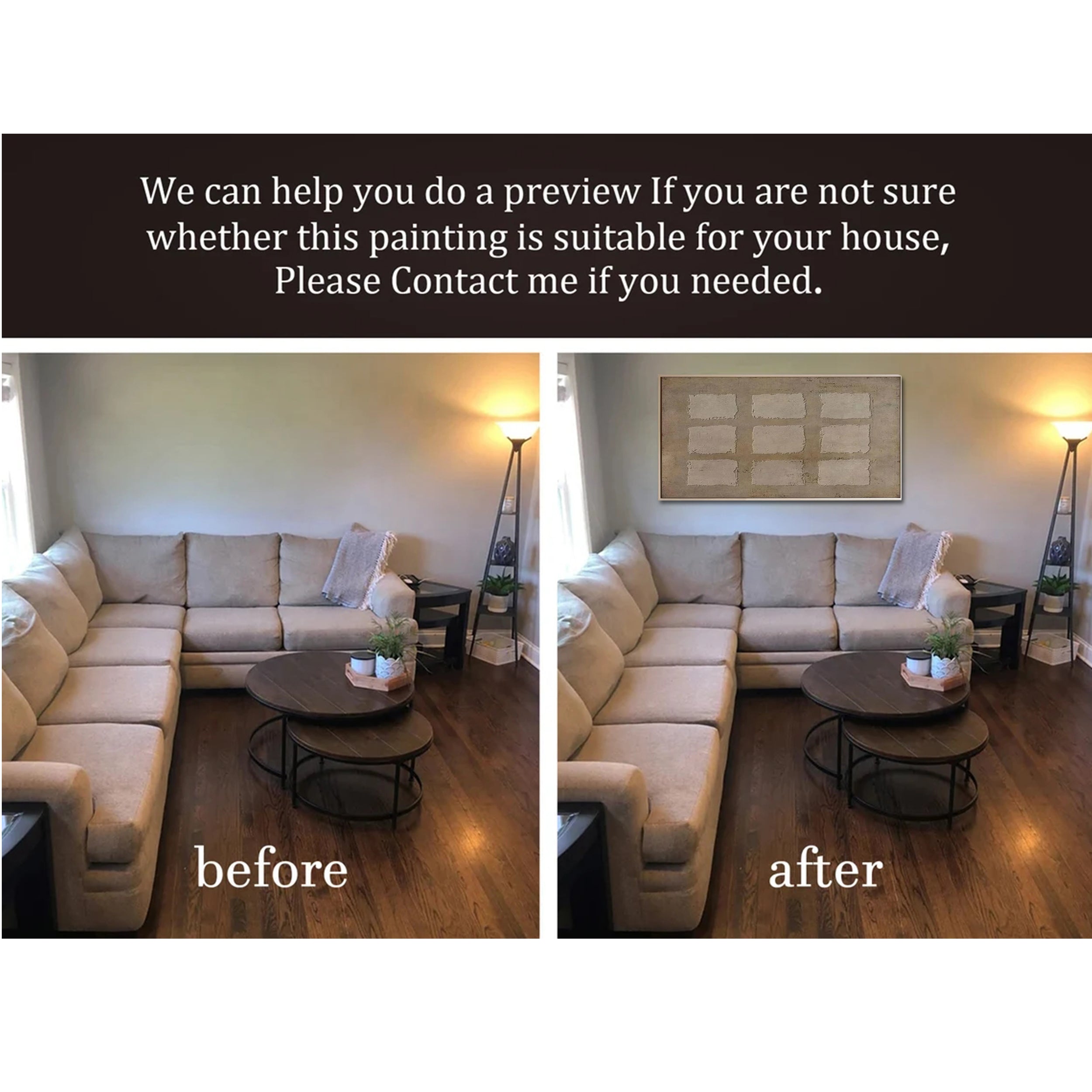 Minimalist Mountain Textured Canvas Art #WT202