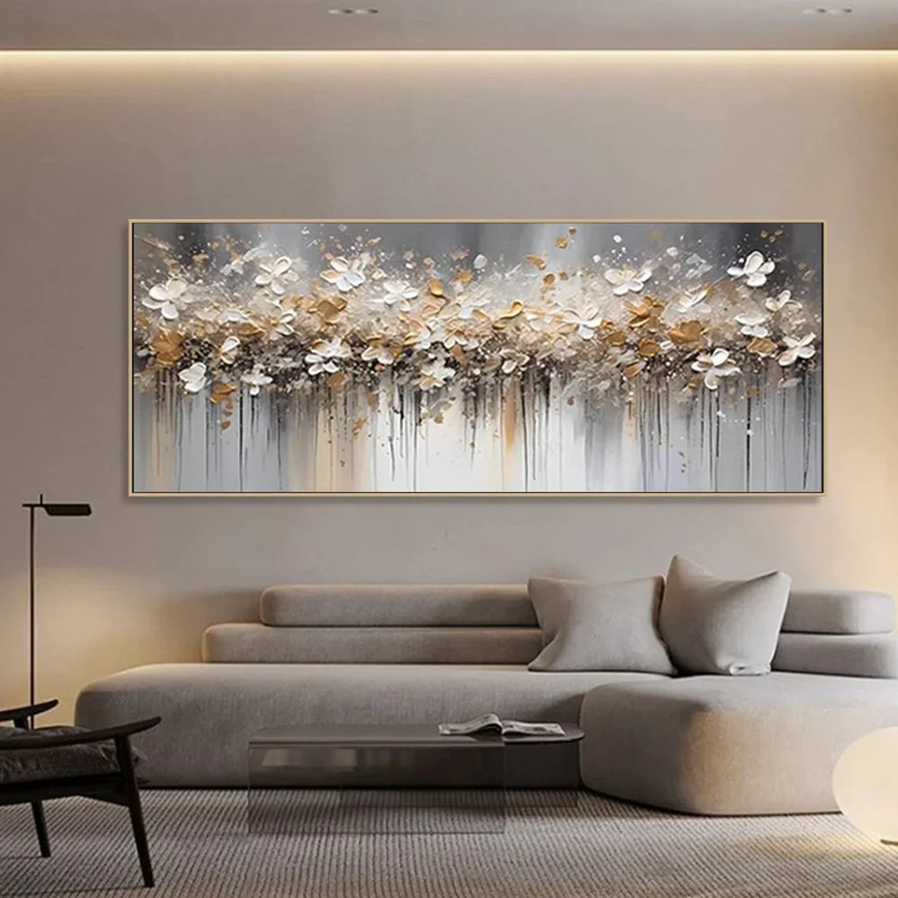 Colorful Tree And Flower Painting #TF099