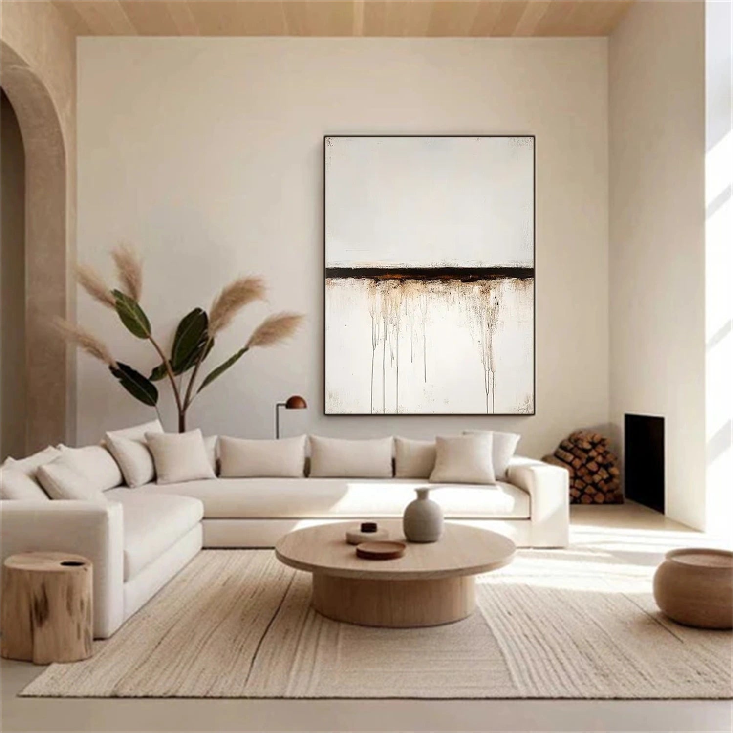 Wabi Sabi Abstract Canvas Art #WA247