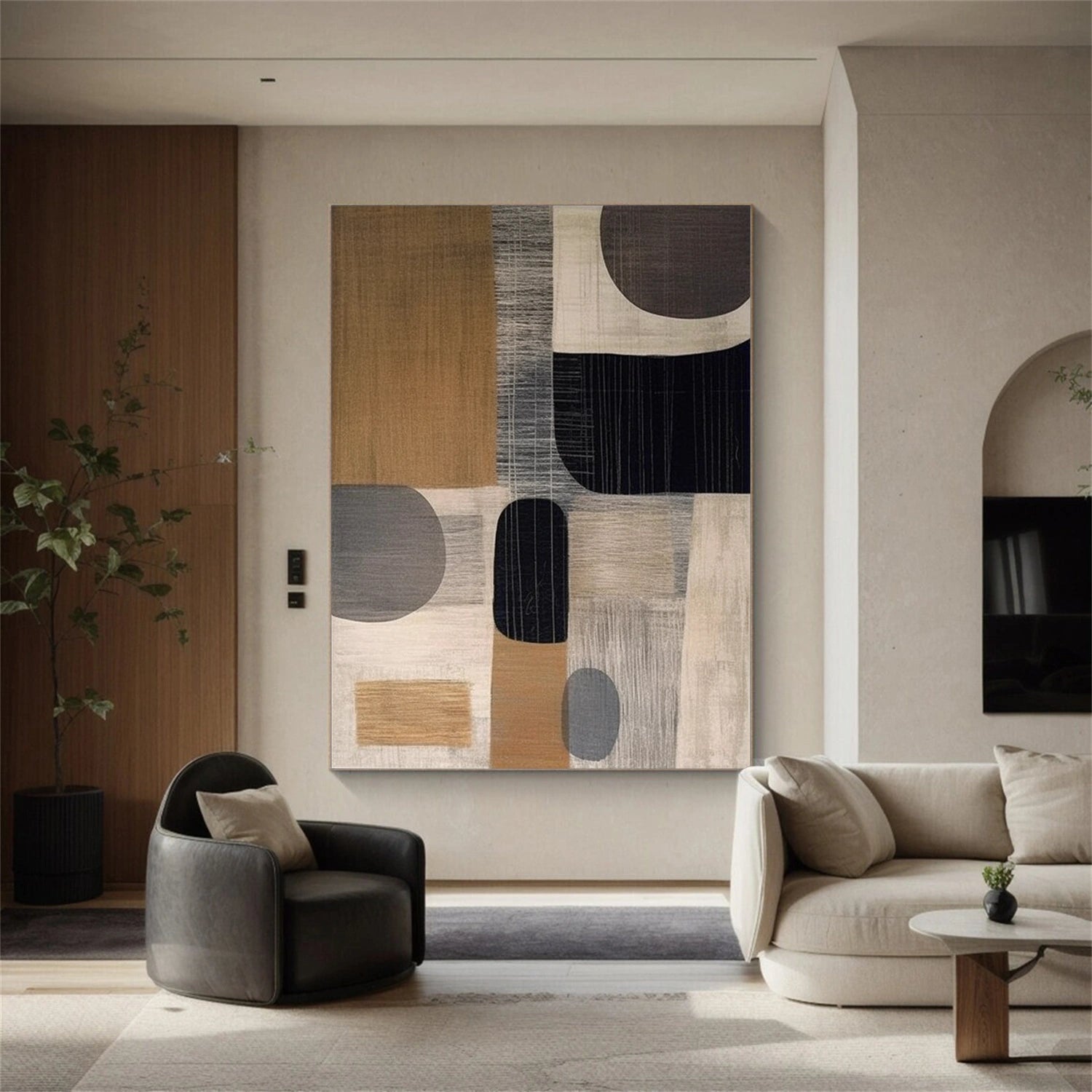 Wabi Sabi Abstract Canvas Art #WA199