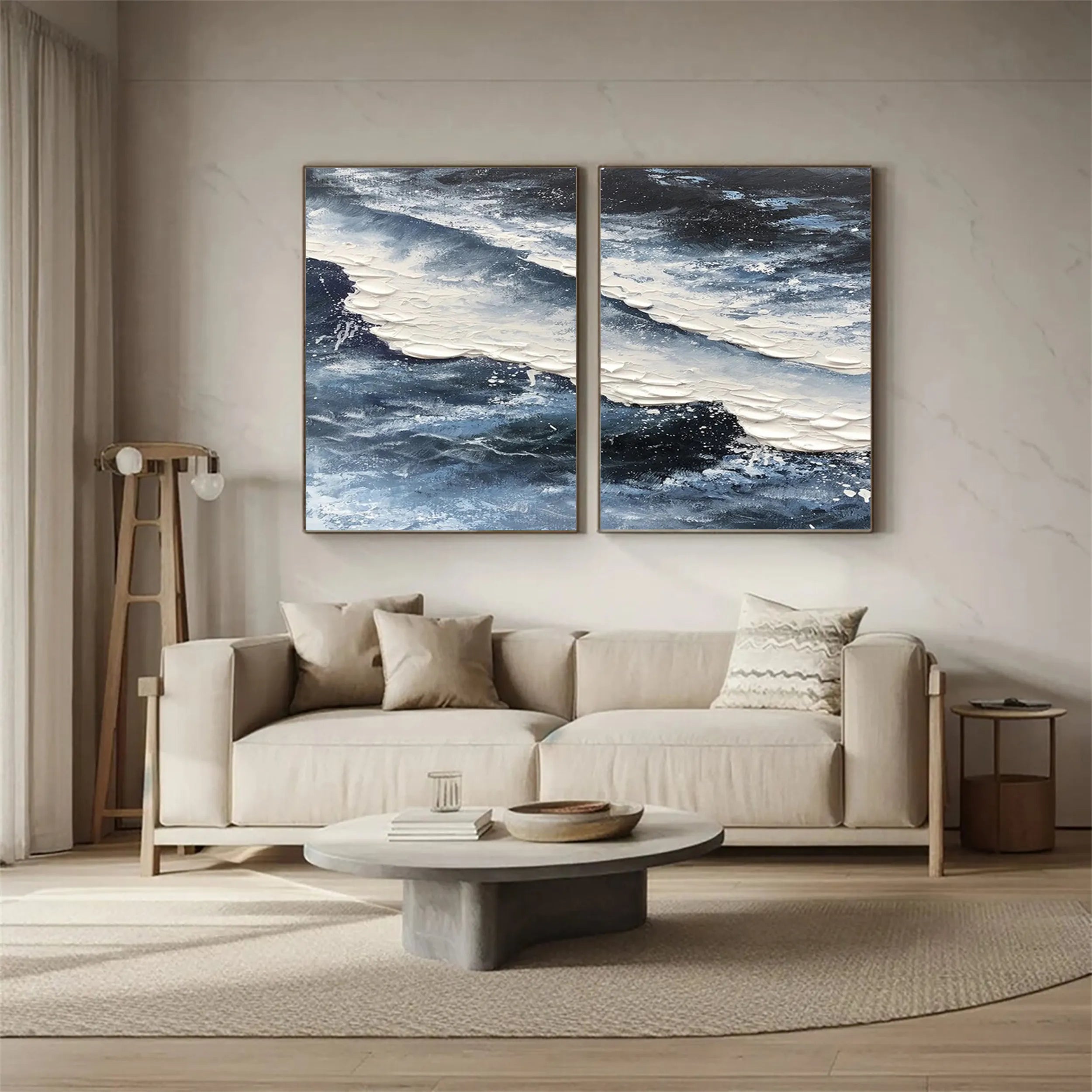 Sky And Ocean Painting Set of 2 #SO082