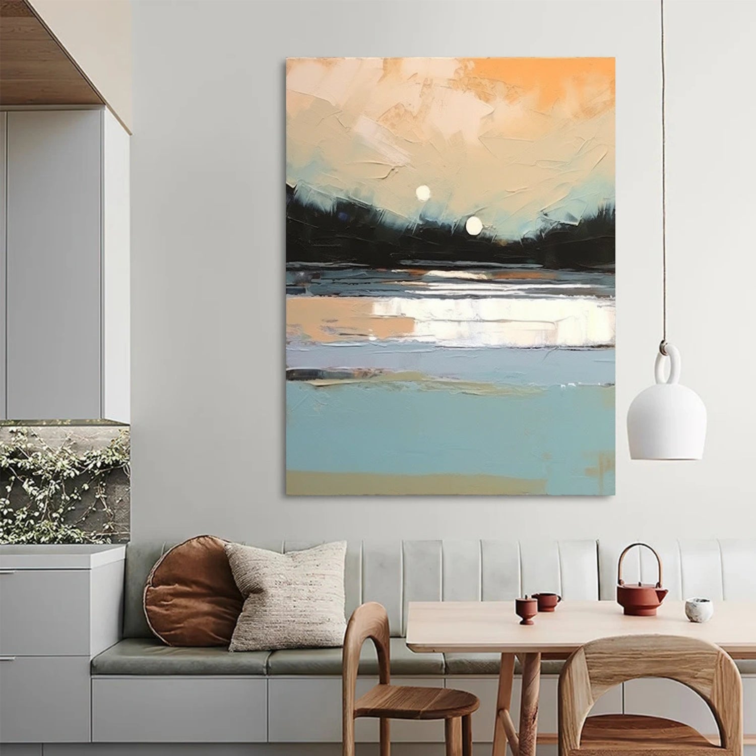 Sky And Ocean Abstract Wall Art #SO276
