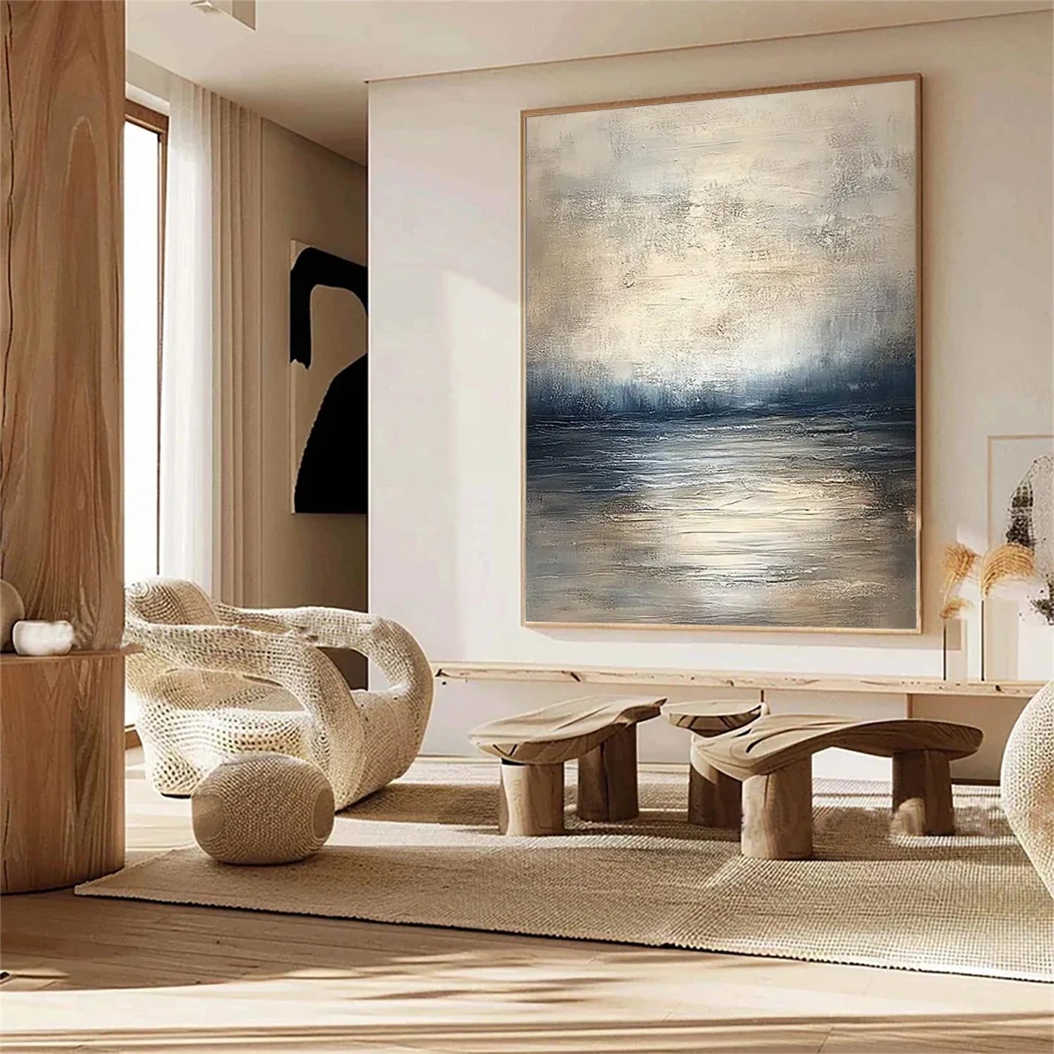 Wabi Sabi Abstract Canvas Art #WA245