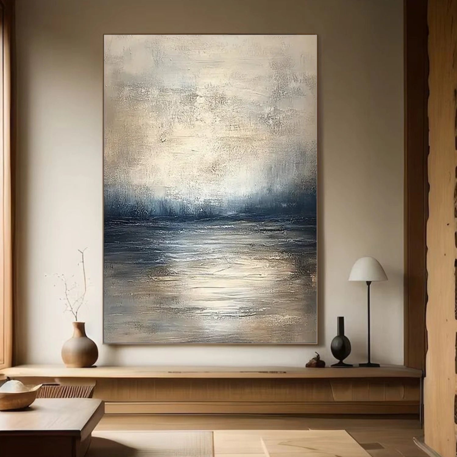 Wabi Sabi Abstract Canvas Art #WA245