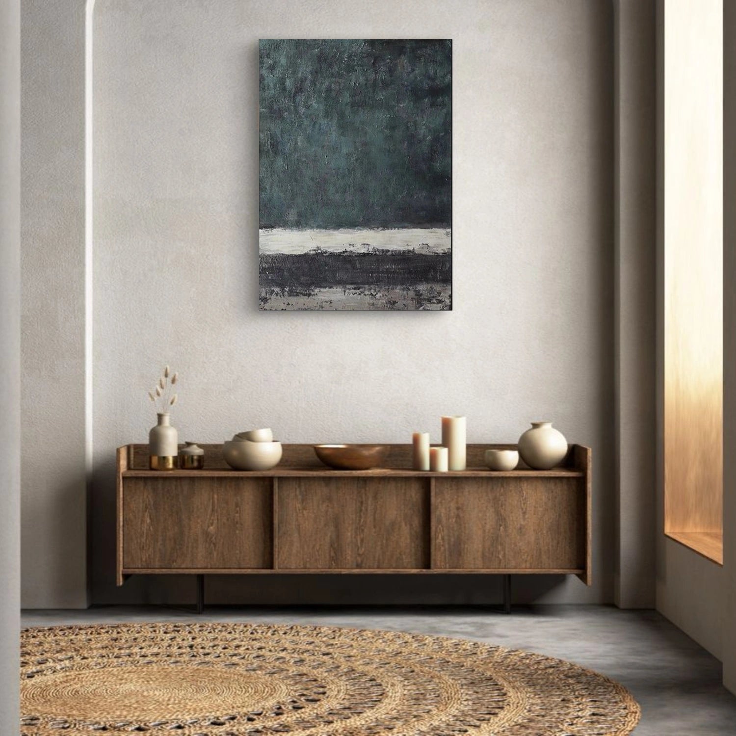 Wabi Sabi Abstract Canvas Art #WA241