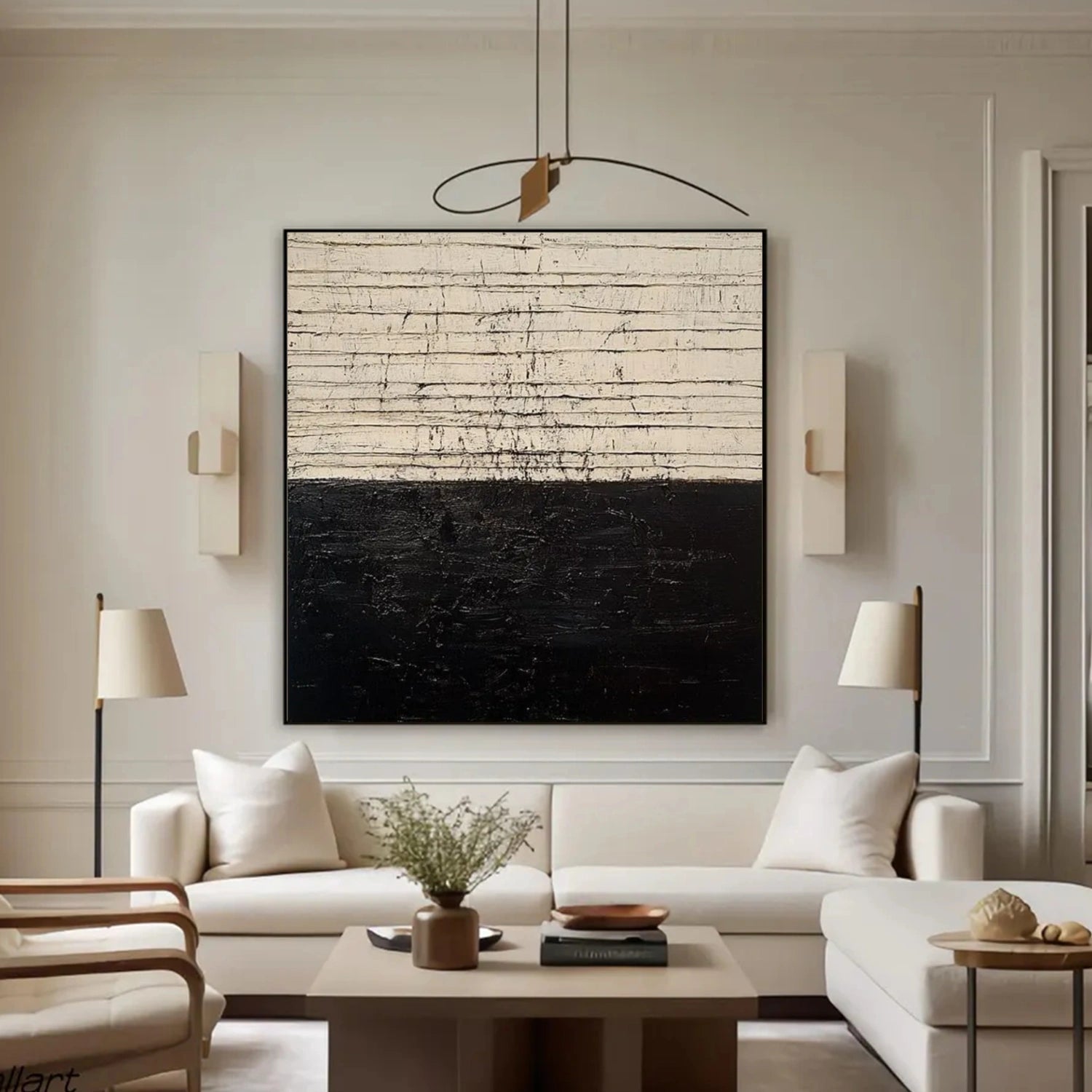 Wabi Sabi Abstract Canvas Art #WA220