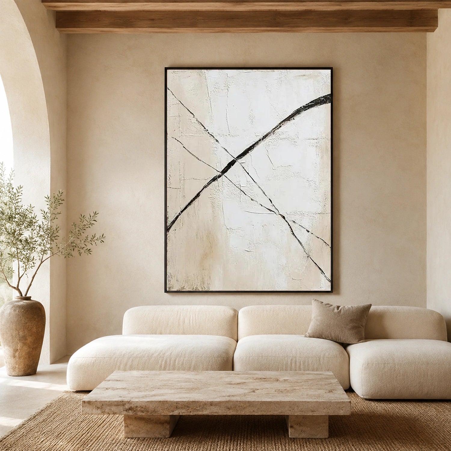 Wabi Sabi Abstract Canvas Art #WA276