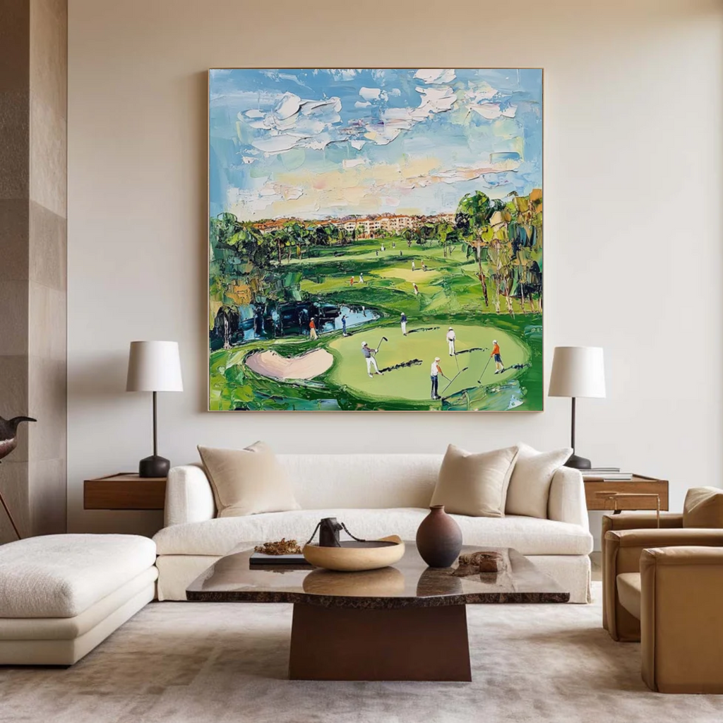Golf Sport Textured Wall Art #BA013
