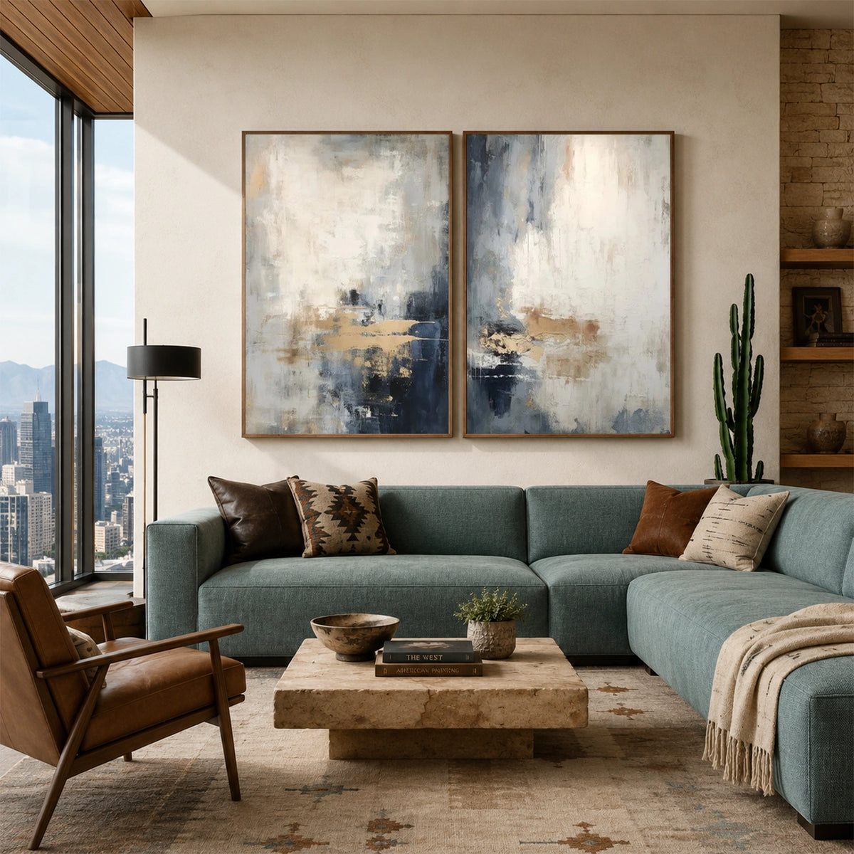 Abstract Wall Art Set of 2 #AW287