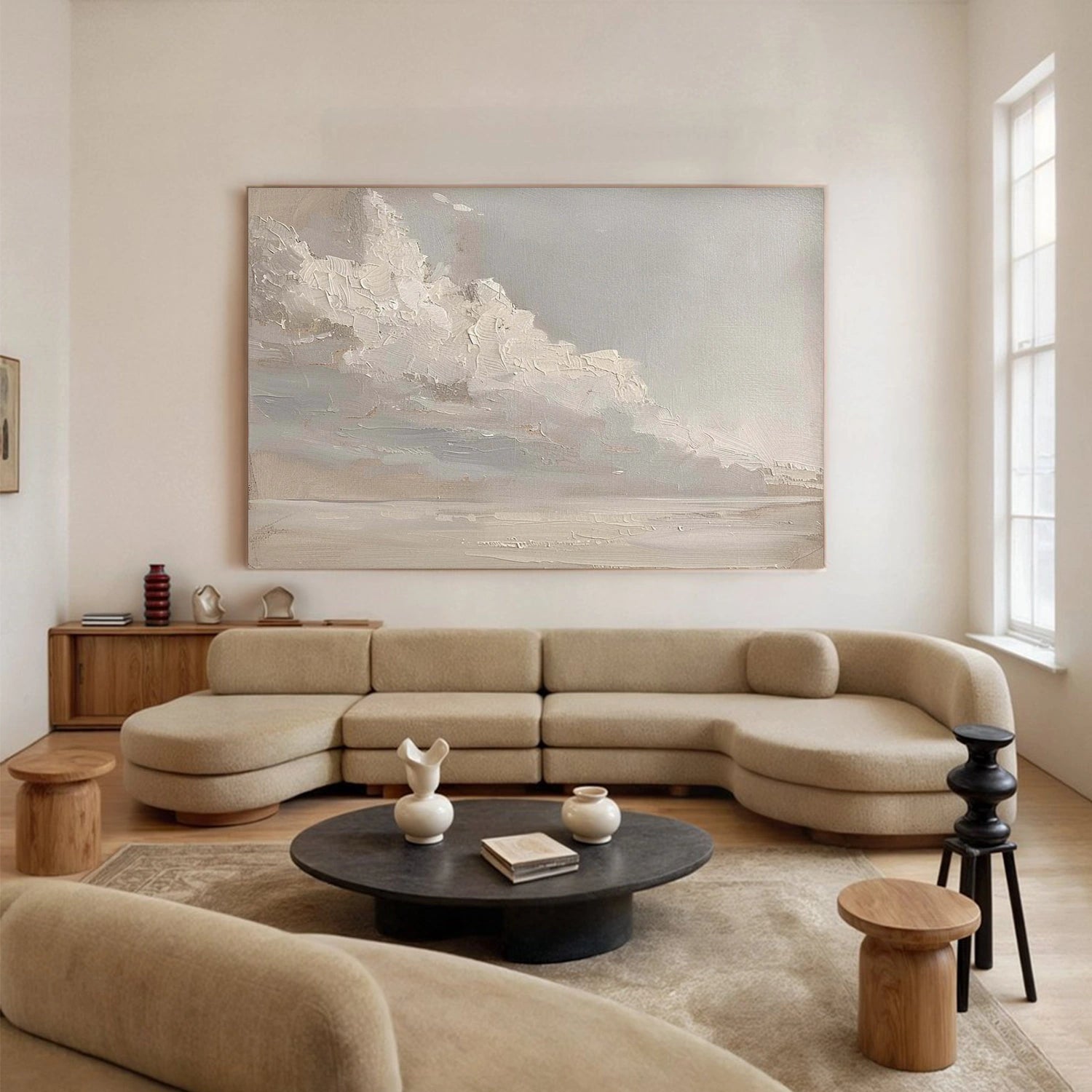 Sky And Ocean Abstract Wall Art #SO400
