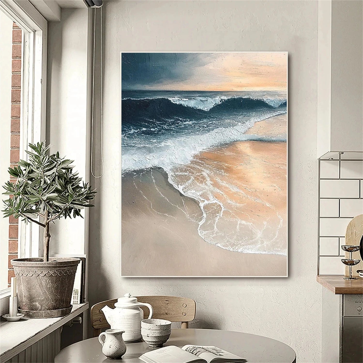 Sky And Ocean Abstract Wall Art #SO398