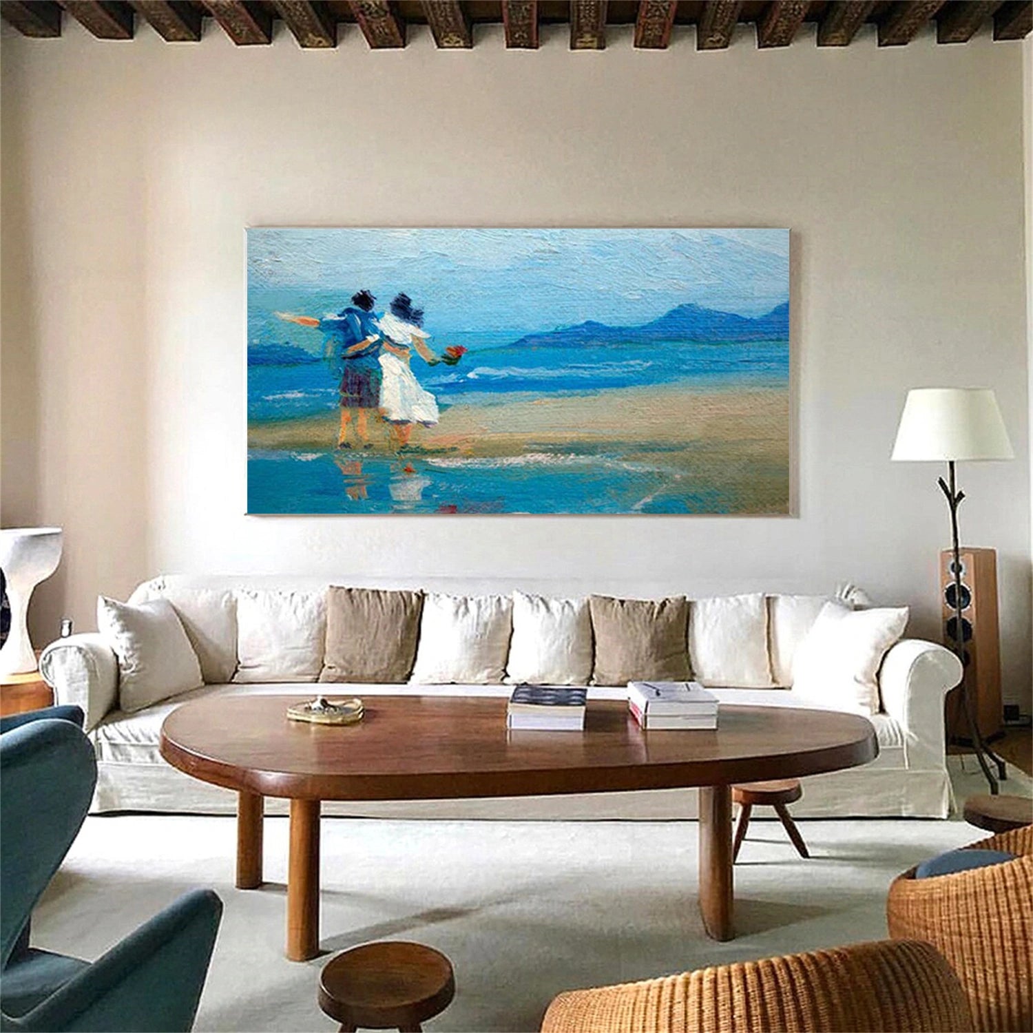 Sky And Ocean Abstract Wall Art #SO418