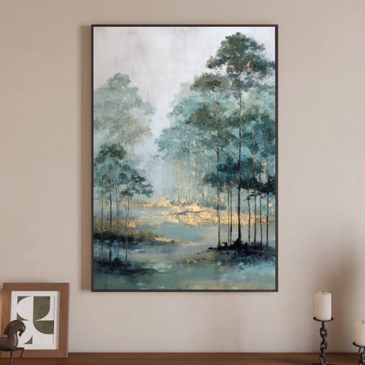 Tree And Flower Abstract Wall Art #TF141